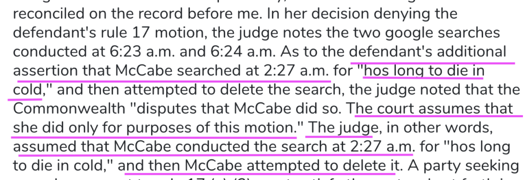 Canton Cover Up Part Supreme Judicial Court Justice Overrules