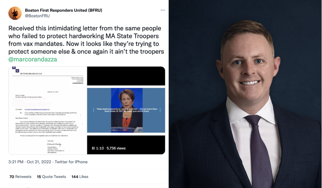 State Police Union Attorney Sends Threatening Letter To Boston Police Sgt For Asking Maura Healey About Alleged Affairs With 3 State Troopers - TB Daily News