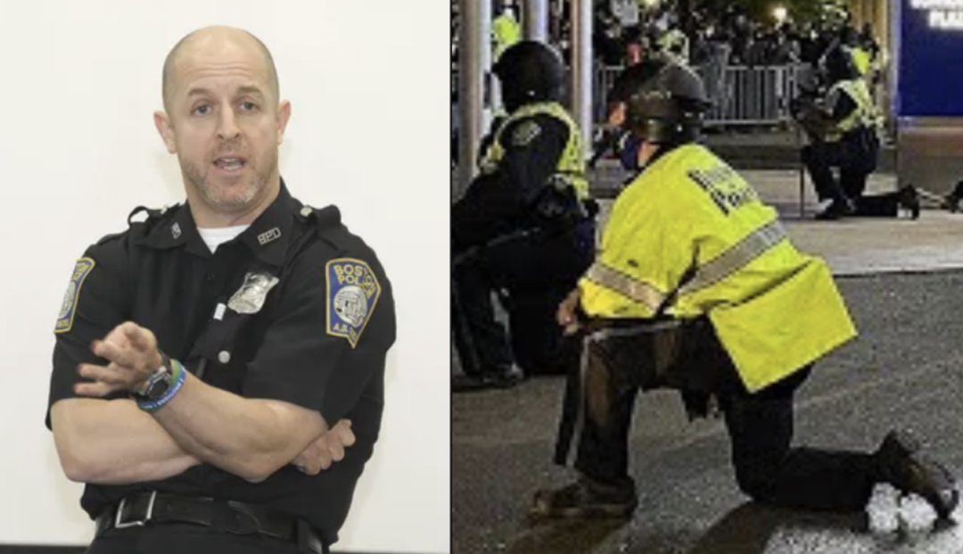 Boston Cop Arrested For Assaulting Brother At Funeral Home Previously Knelt To BLM Mob, Made $85K Detail Pay In 2019 - TB Daily News