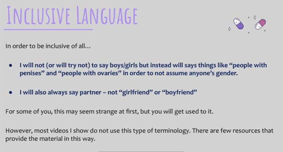 King Philip Middle School Health Teacher Asks Kids To Say "People With Penises" Instead Of Boys And Girls In Order To Be Inclusive - TB Daily News