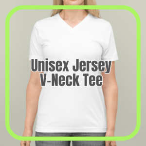 Unisex Jersey V-Neck Tee