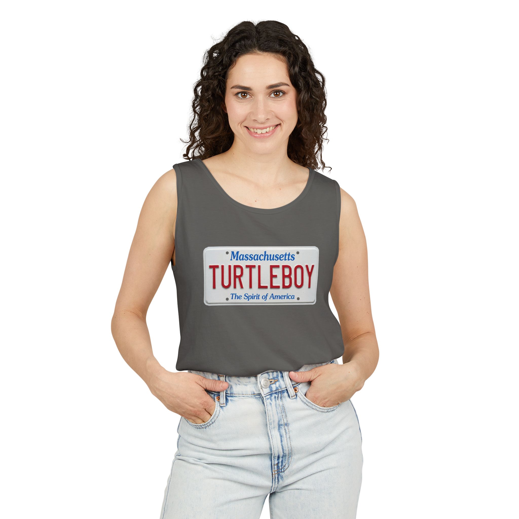 Turtleboy License Plate - Unisex Jersey Tank - Image 23