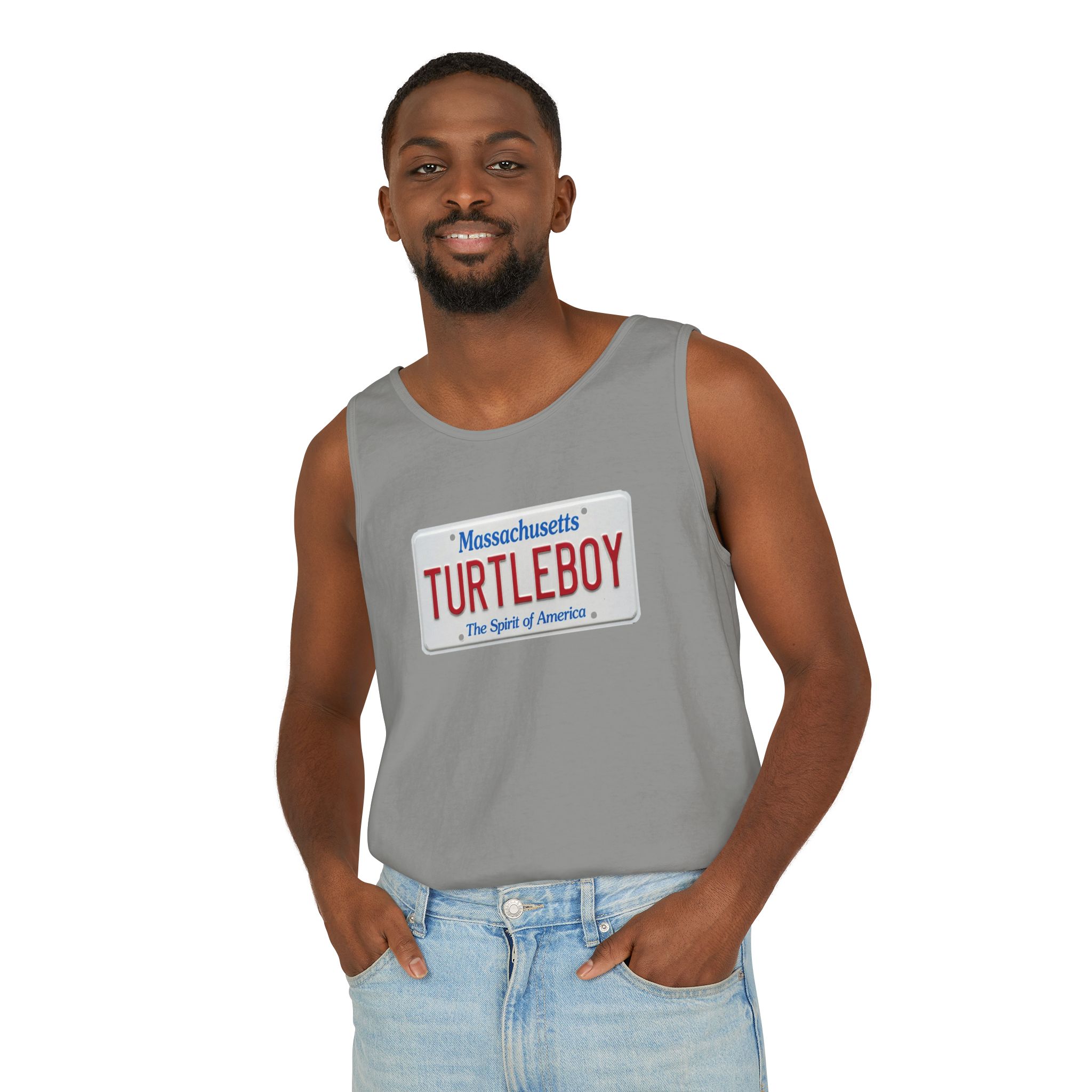 Turtleboy License Plate - Unisex Jersey Tank - Image 45