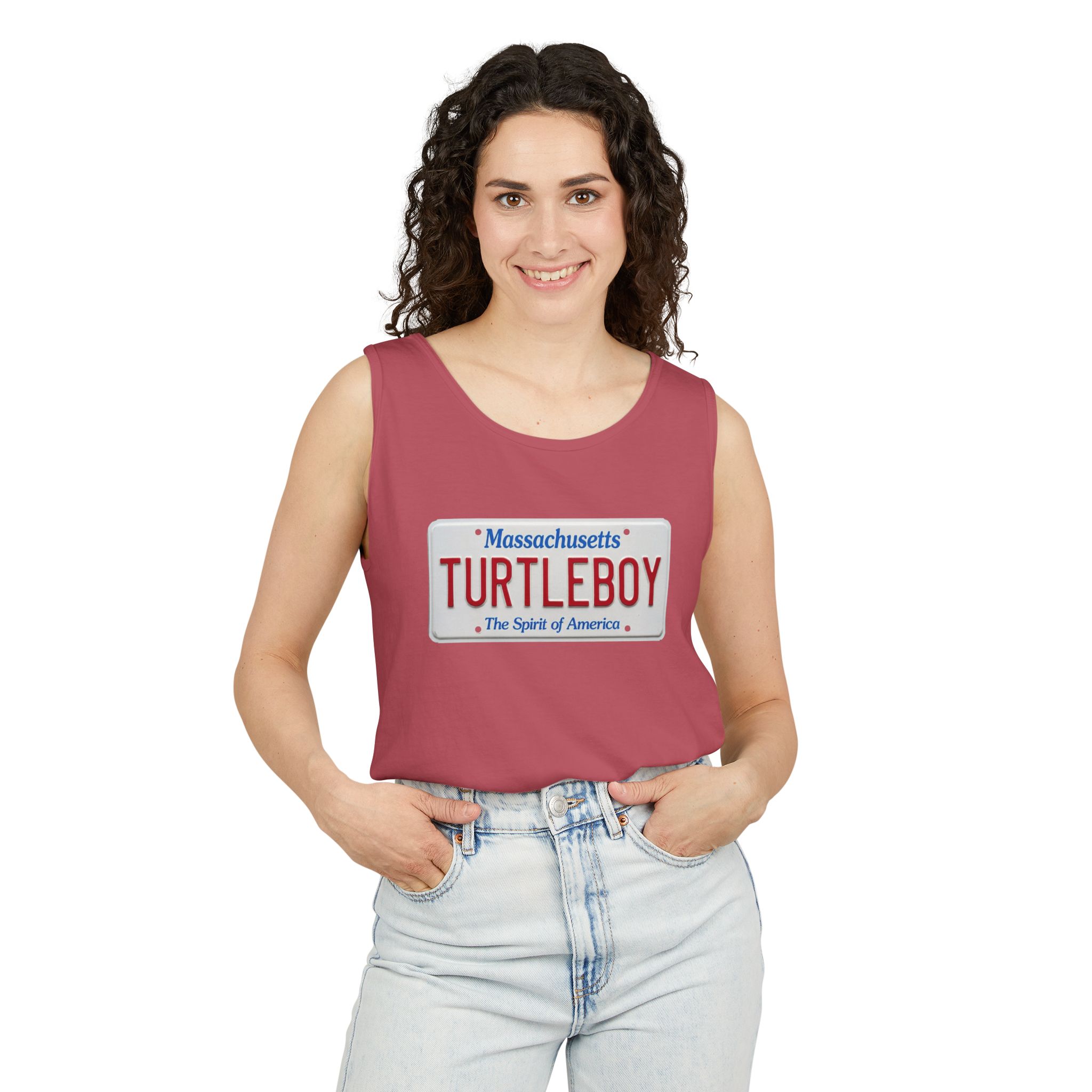 Turtleboy License Plate - Unisex Jersey Tank - Image 73