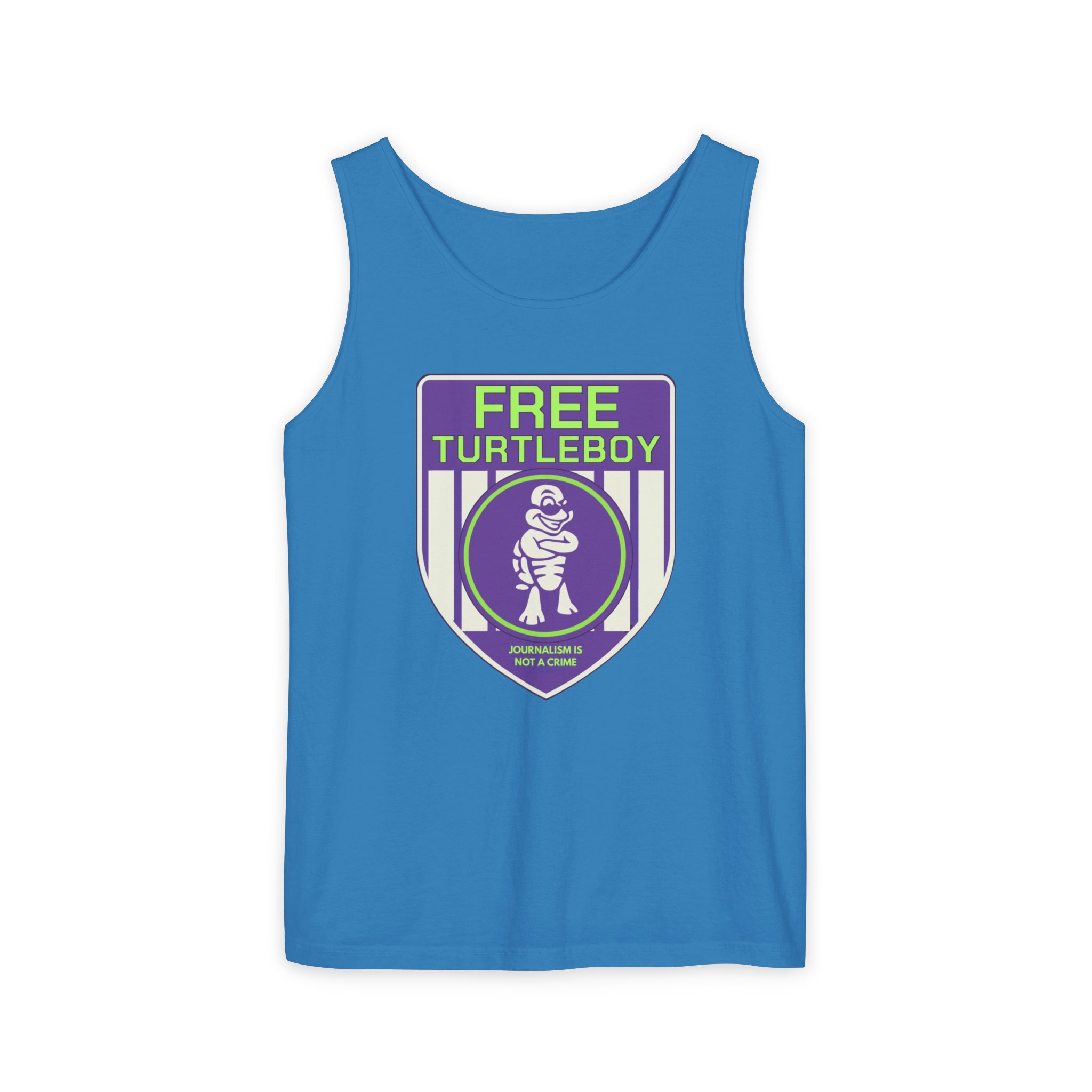 Free Turtleboy Sheild - Unisex Jersey Tank - Image 16