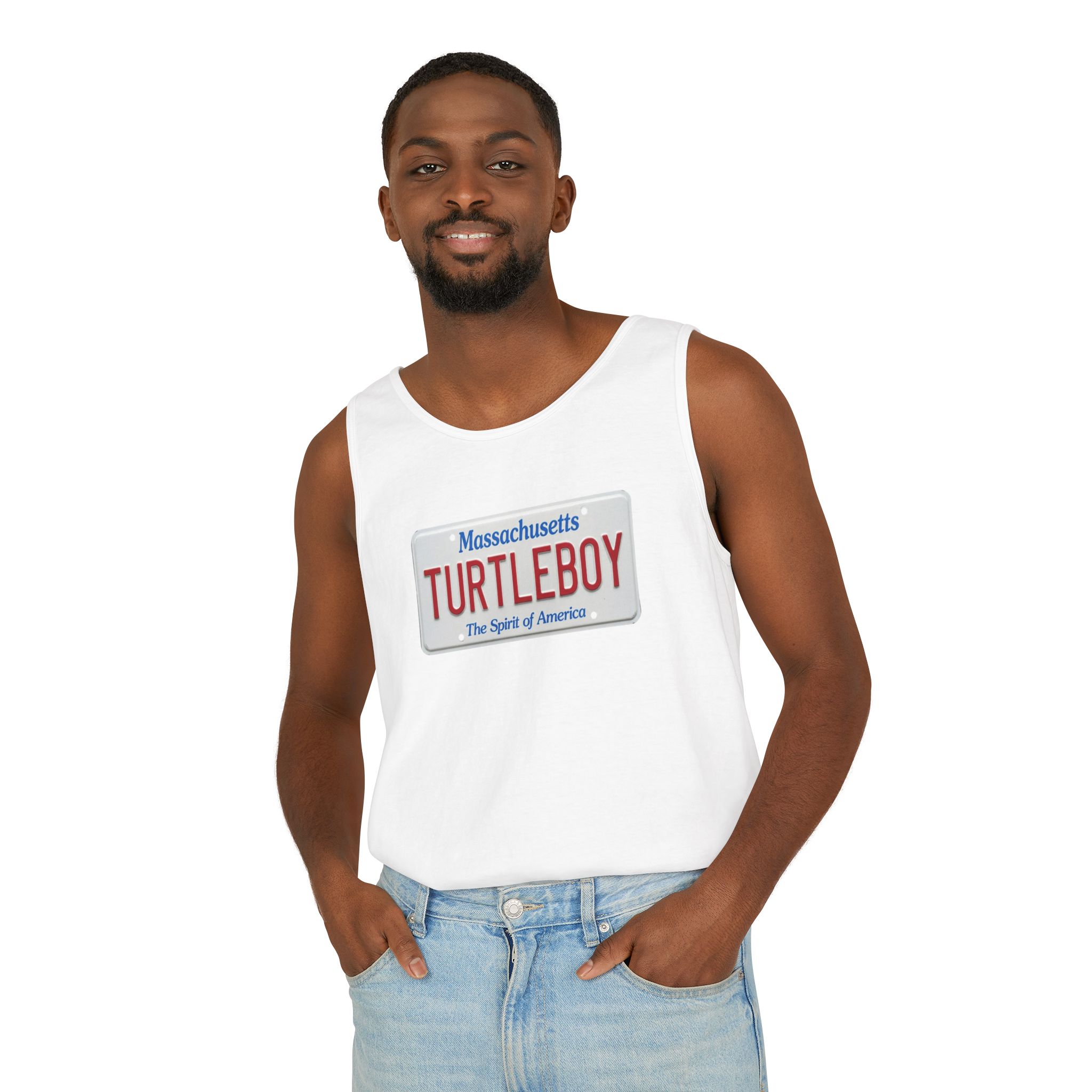 Turtleboy License Plate - Unisex Jersey Tank - Image 10
