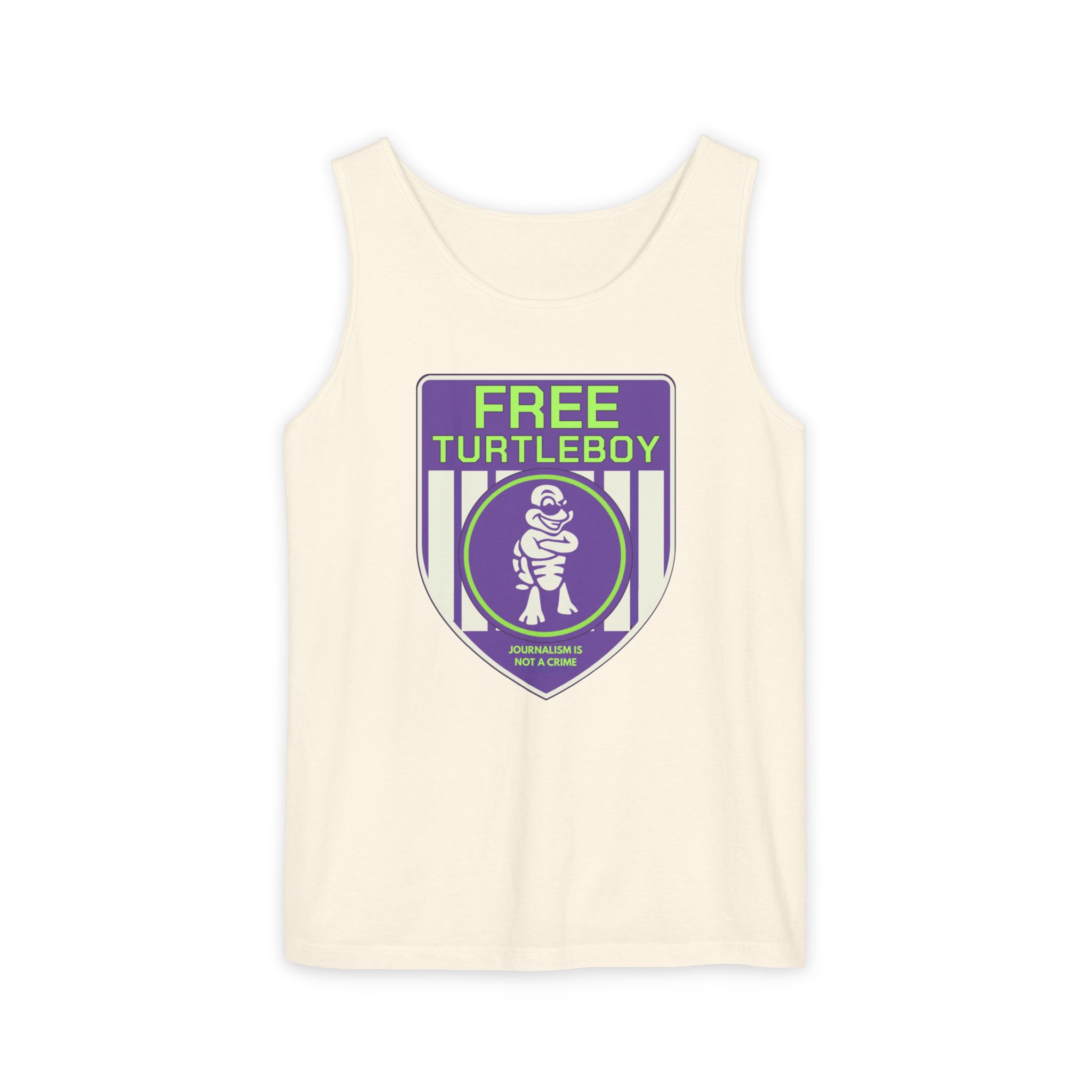 Free Turtleboy Sheild - Unisex Jersey Tank - Image 36