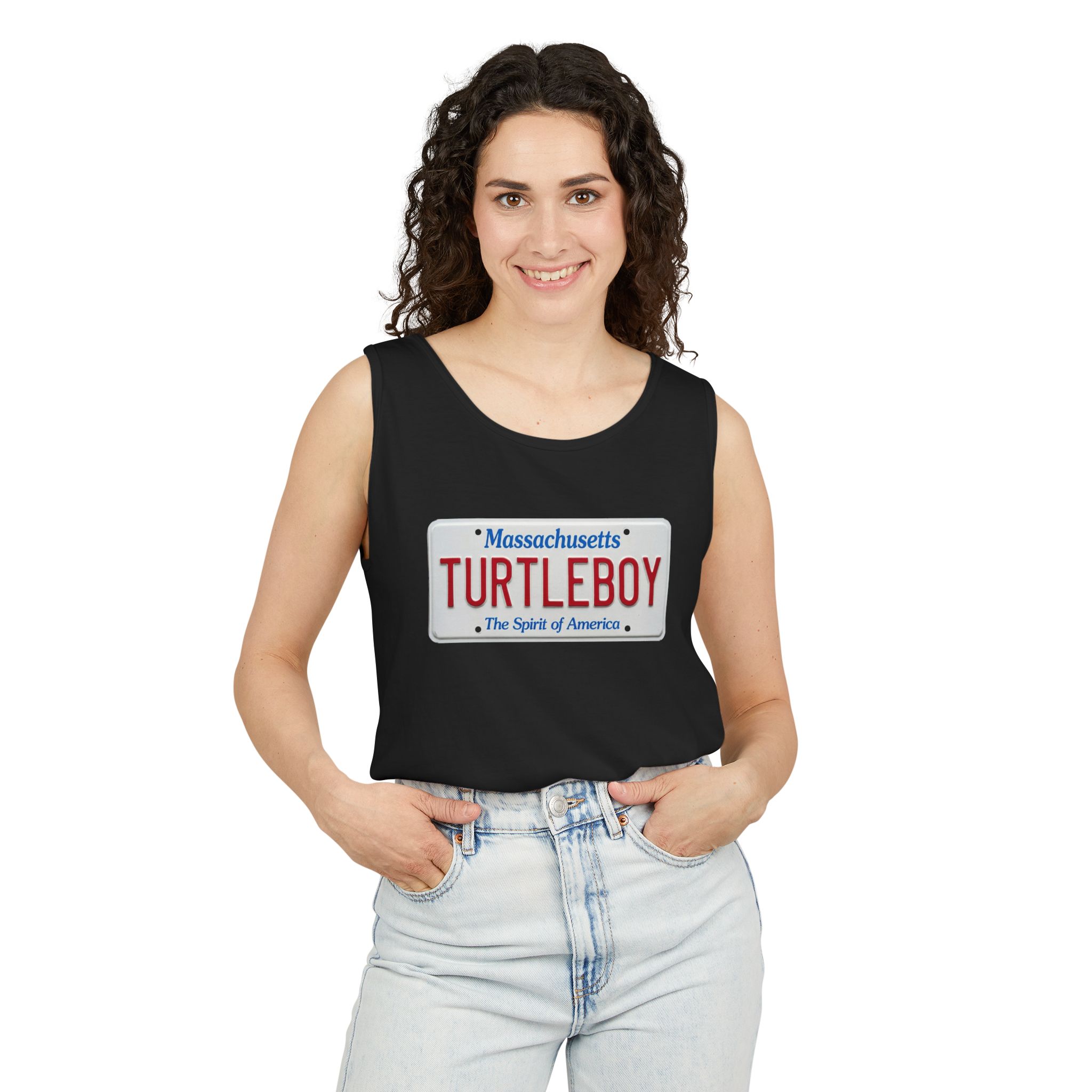 Turtleboy License Plate - Unisex Jersey Tank - Image 58