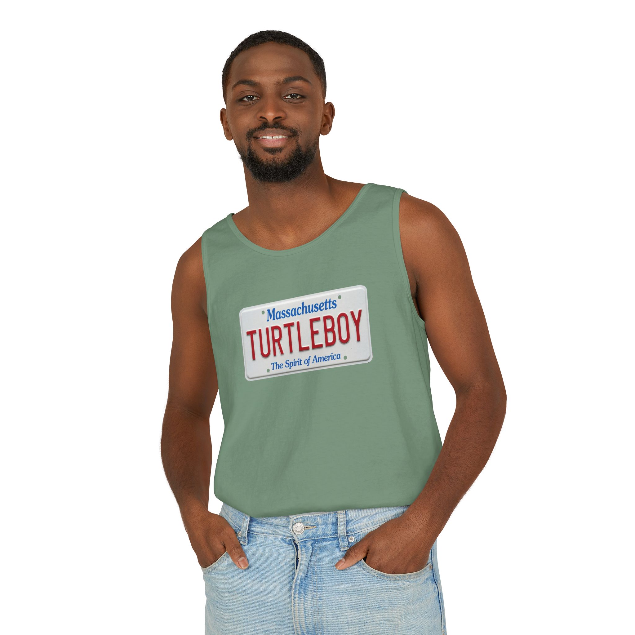 Turtleboy License Plate - Unisex Jersey Tank - Image 30