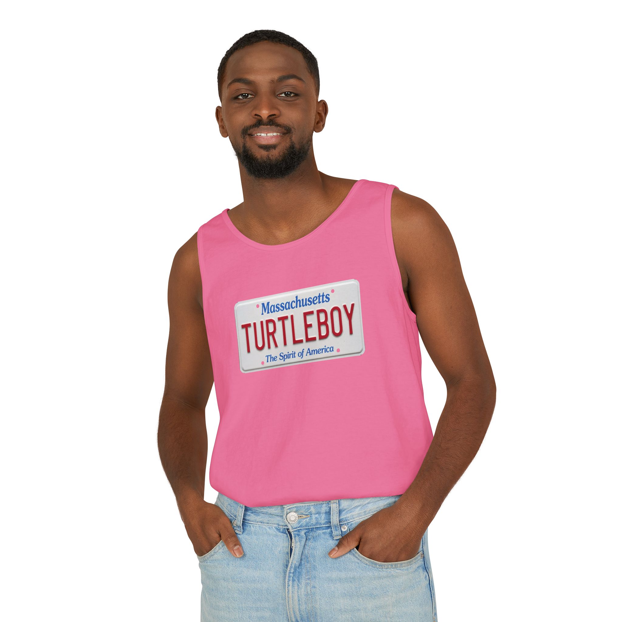 Turtleboy License Plate - Unisex Jersey Tank - Image 70