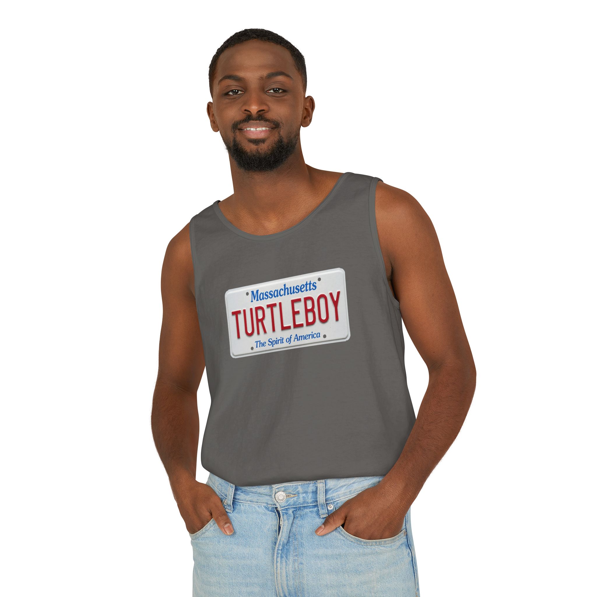 Turtleboy License Plate - Unisex Jersey Tank - Image 25