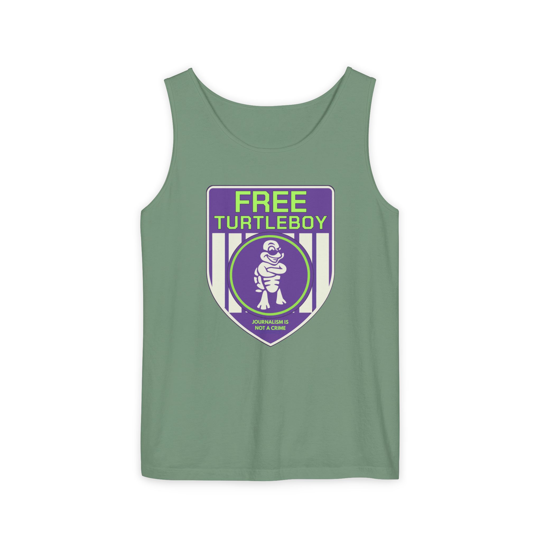 Free Turtleboy Sheild - Unisex Jersey Tank - Image 46