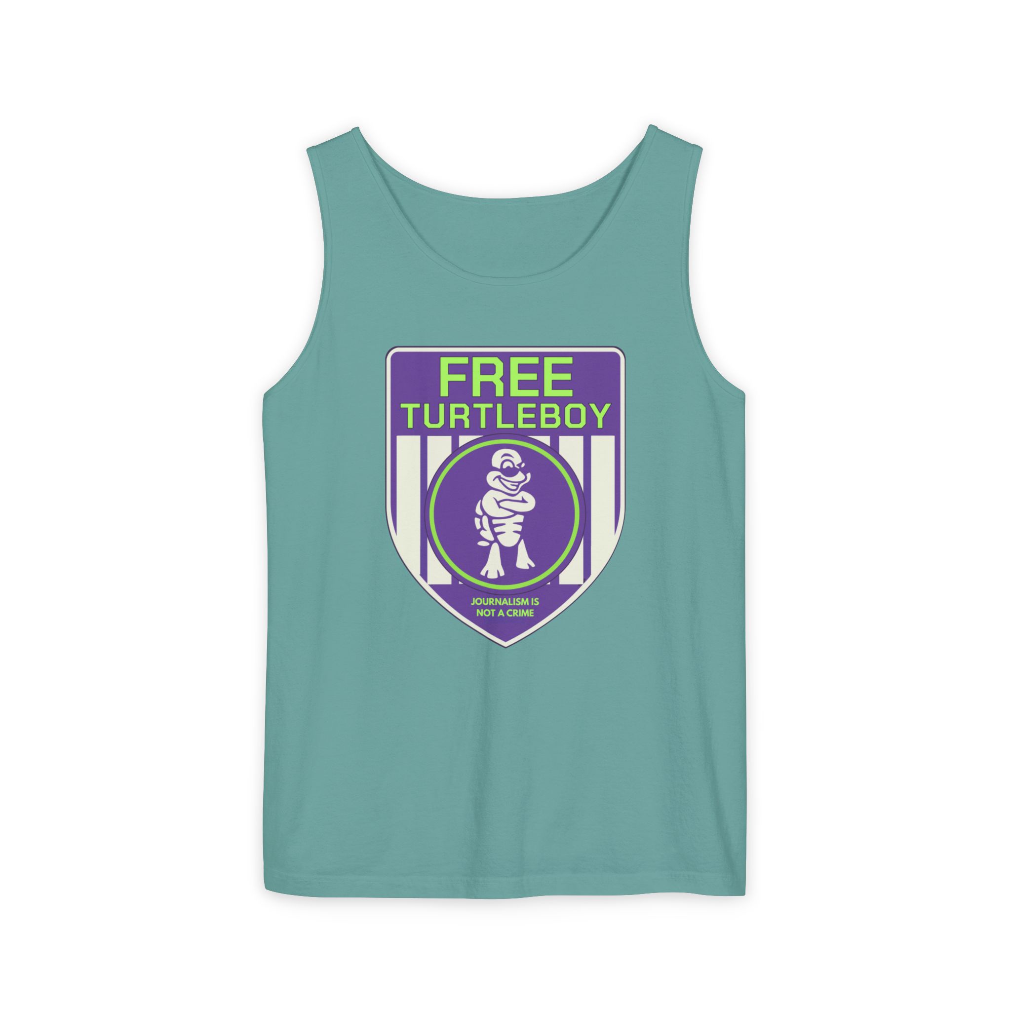 Free Turtleboy Sheild - Unisex Jersey Tank - Image 12