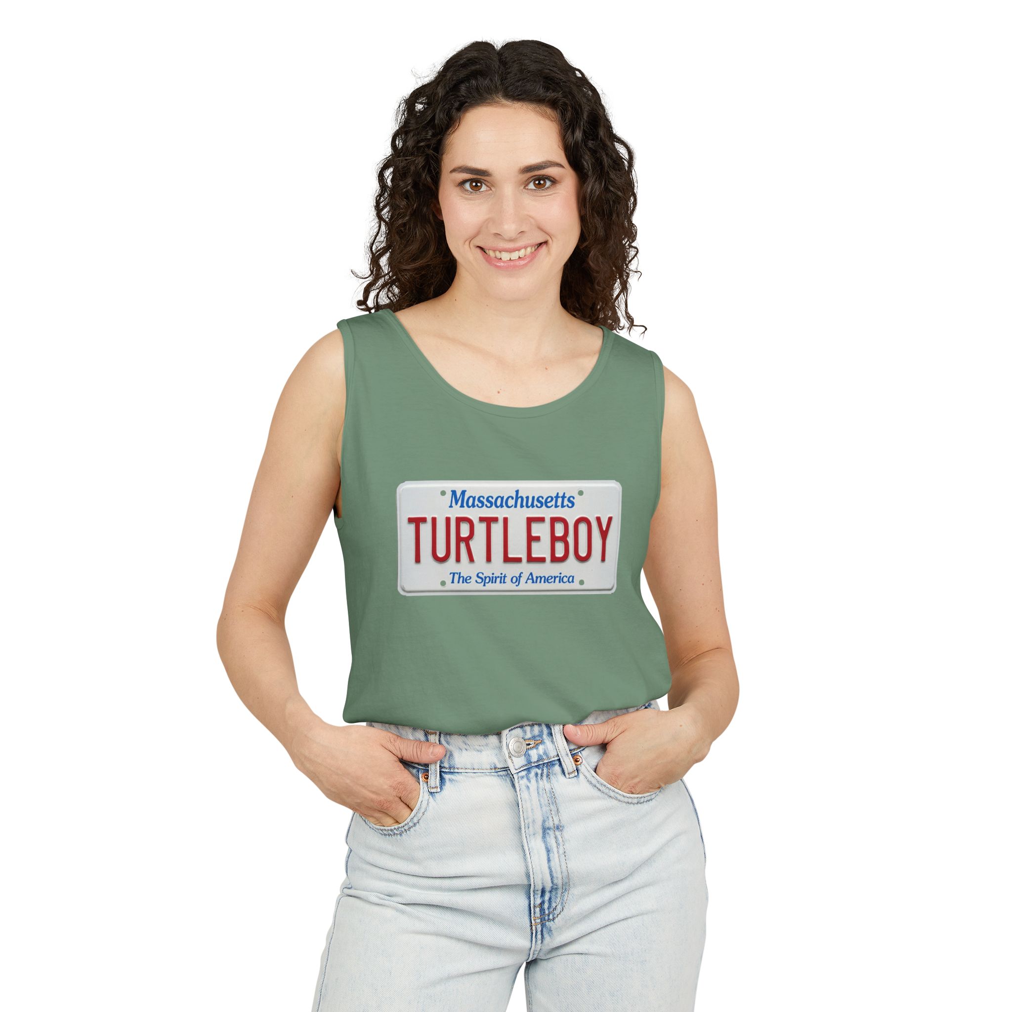 Turtleboy License Plate - Unisex Jersey Tank - Image 28