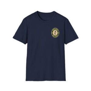 Turtleboy was Right Oval: Pocket & Back Design Placement - Unisex Softstyle T-Shirt