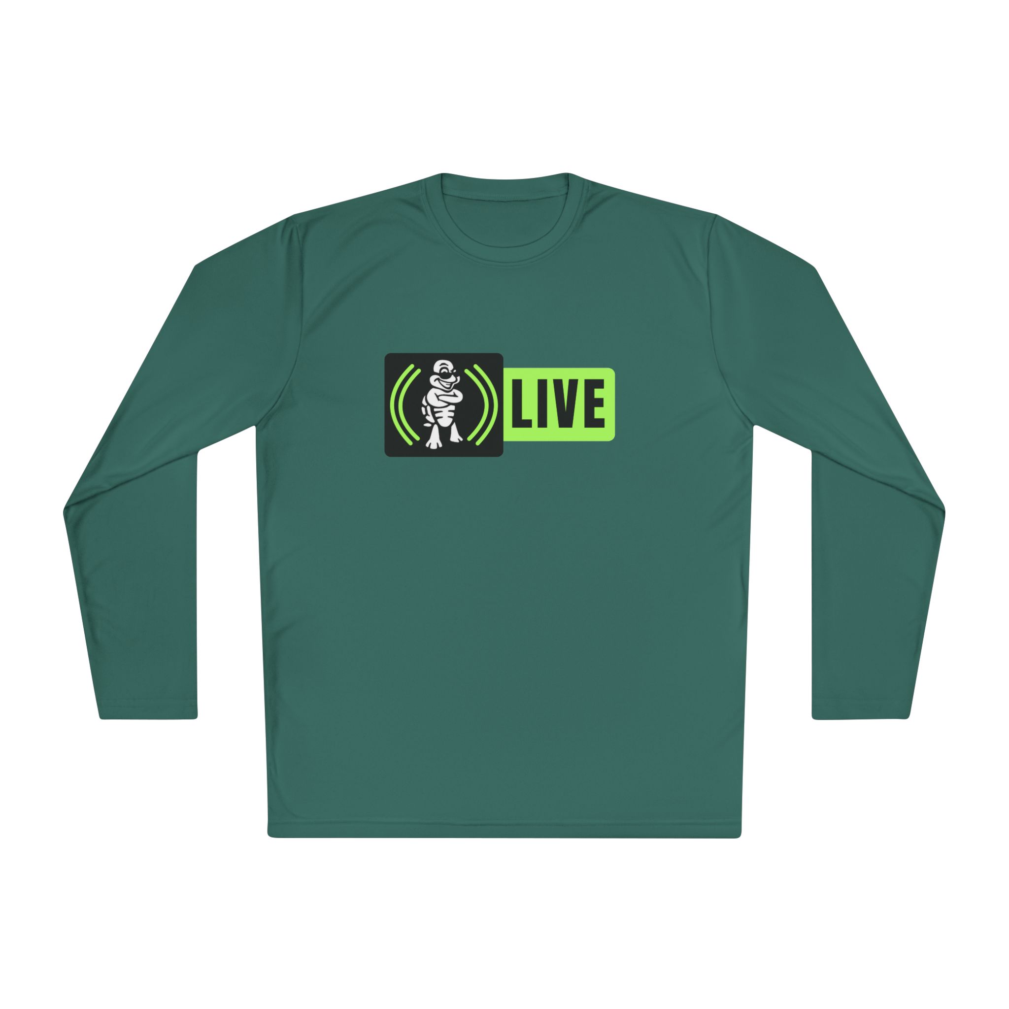 Turtleboy Live V26 Green - Unisex Lightweight Long Sleeve Sports Tee - Image 17