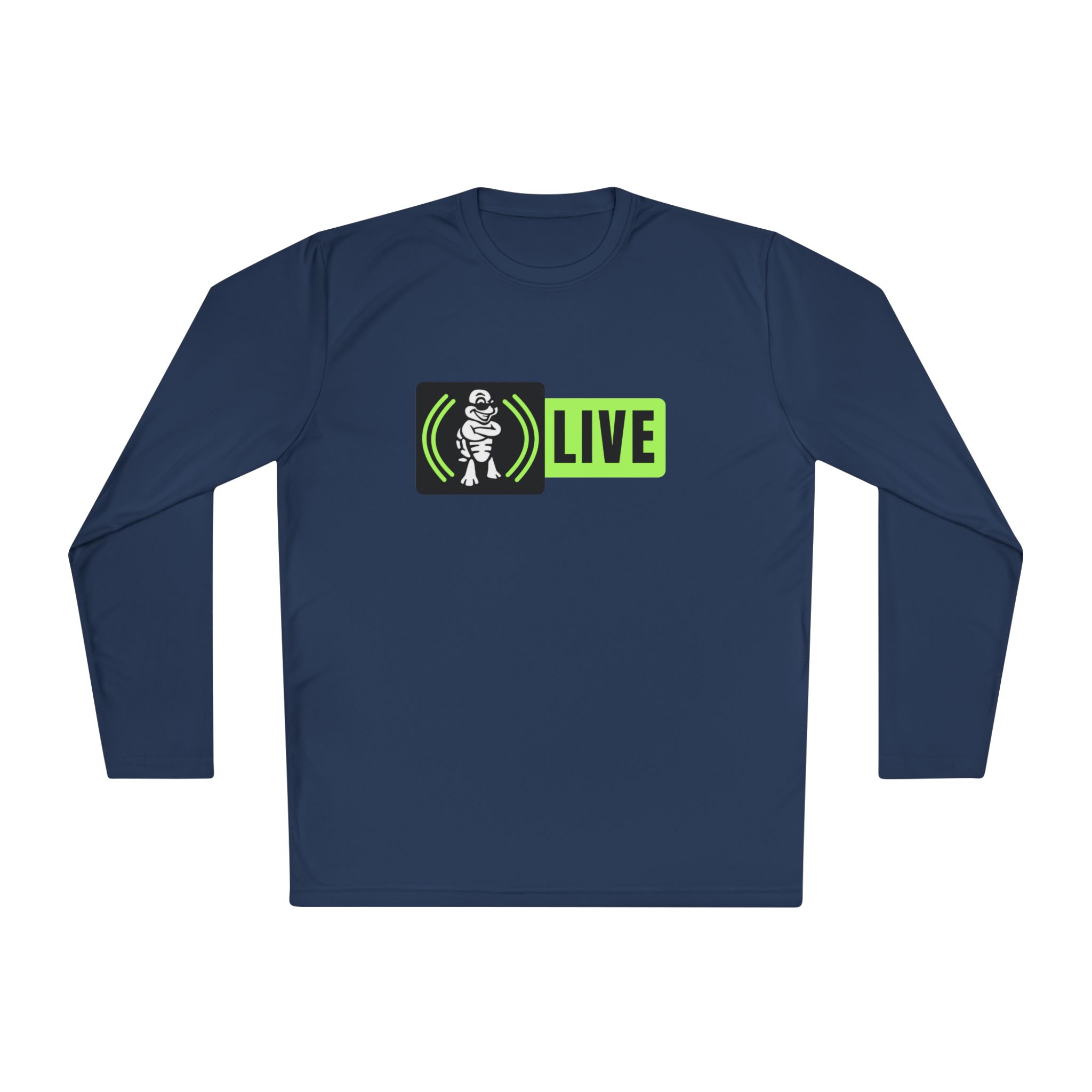 Turtleboy Live V26 Green - Unisex Lightweight Long Sleeve Sports Tee - Image 25