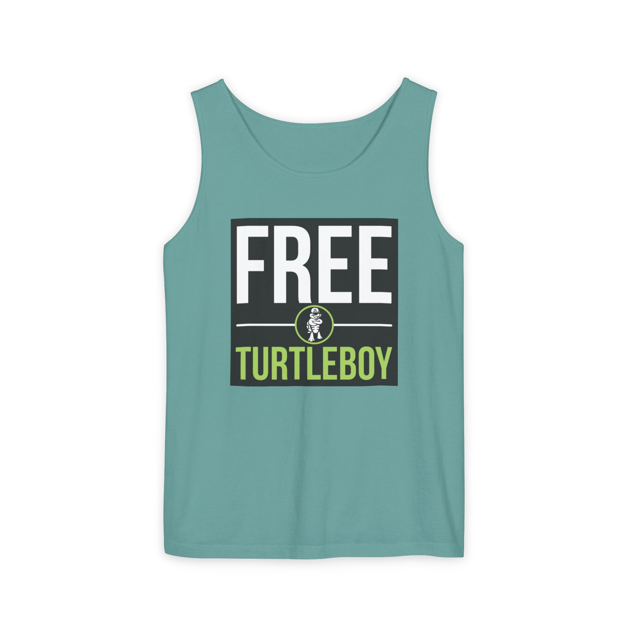 Free Turtleboy Text - Unisex Jersey Tank - Image 6