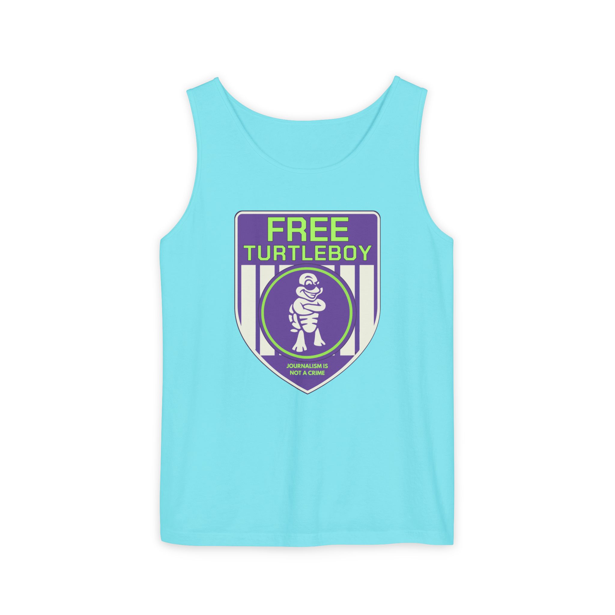 Free Turtleboy Sheild - Unisex Jersey Tank - Image 51