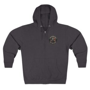 Freedom Ride for Turtleboy (Riders Wearing Gray) - Pocket and Back Design Unisex Zip Hoodie