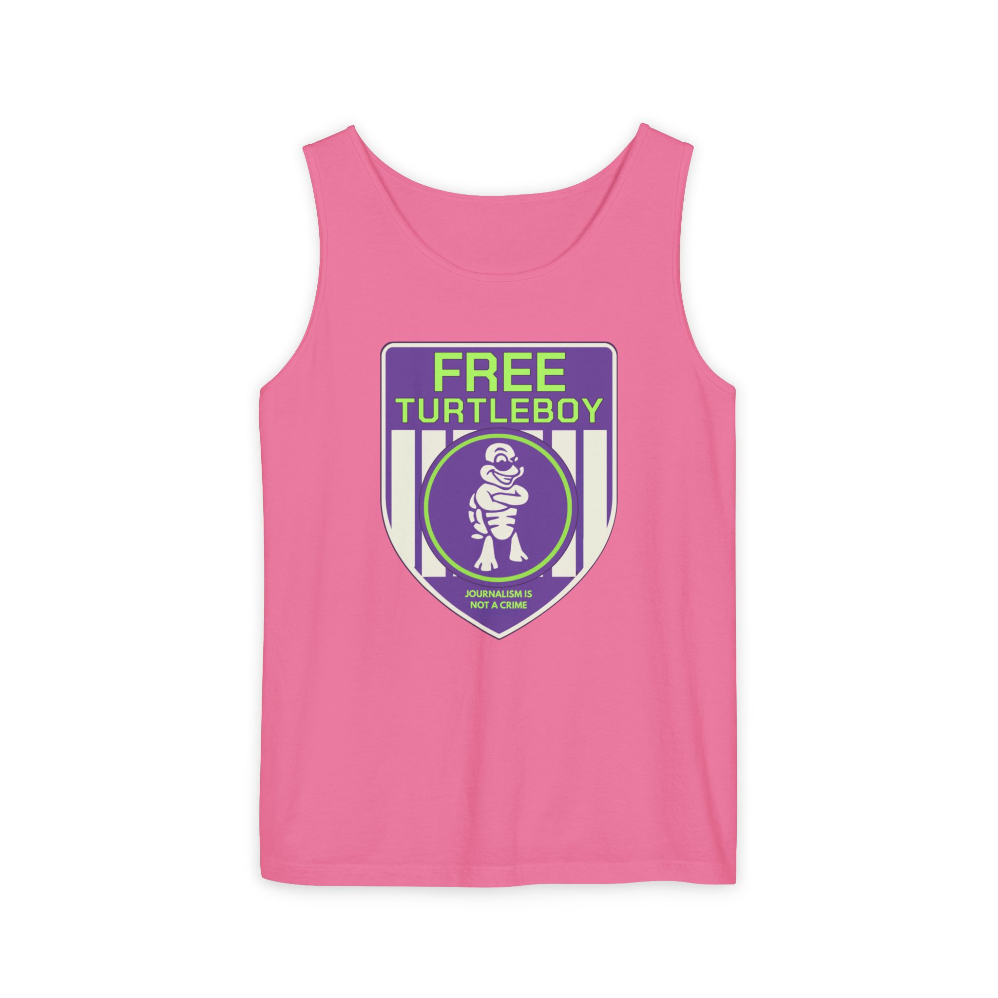 Free Turtleboy Sheild - Unisex Jersey Tank - Image 6