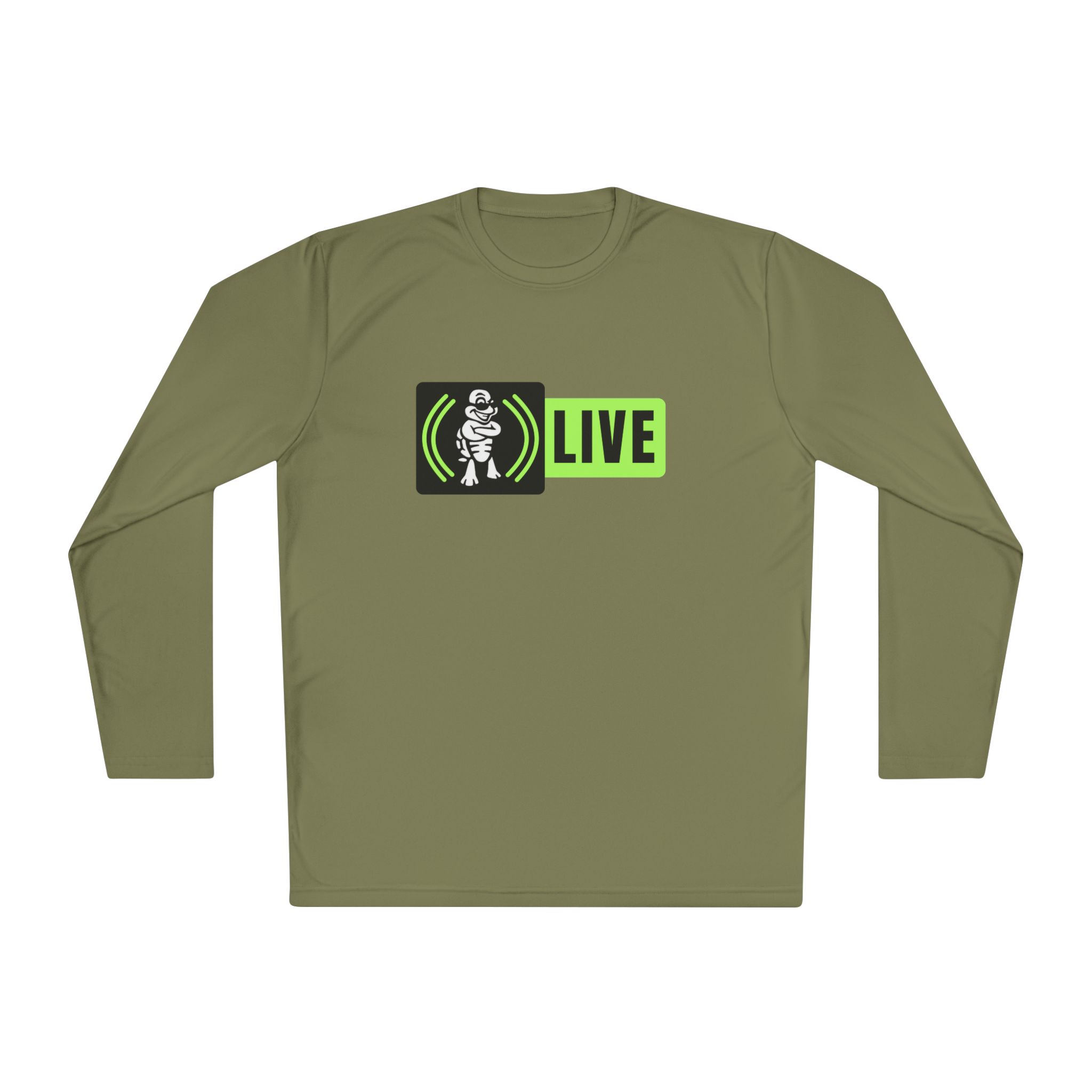 Turtleboy Live V26 Green - Unisex Lightweight Long Sleeve Sports Tee - Image 41