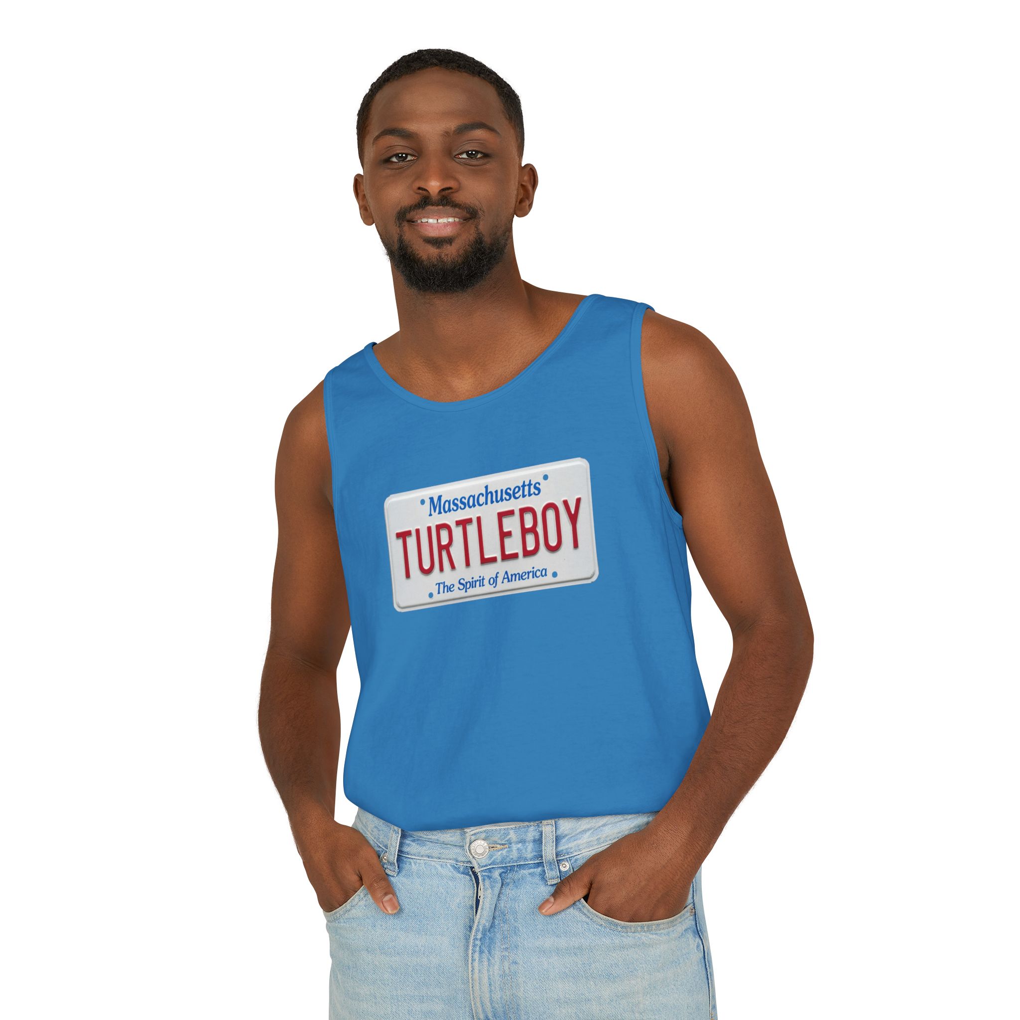 Turtleboy License Plate - Unisex Jersey Tank - Image 50