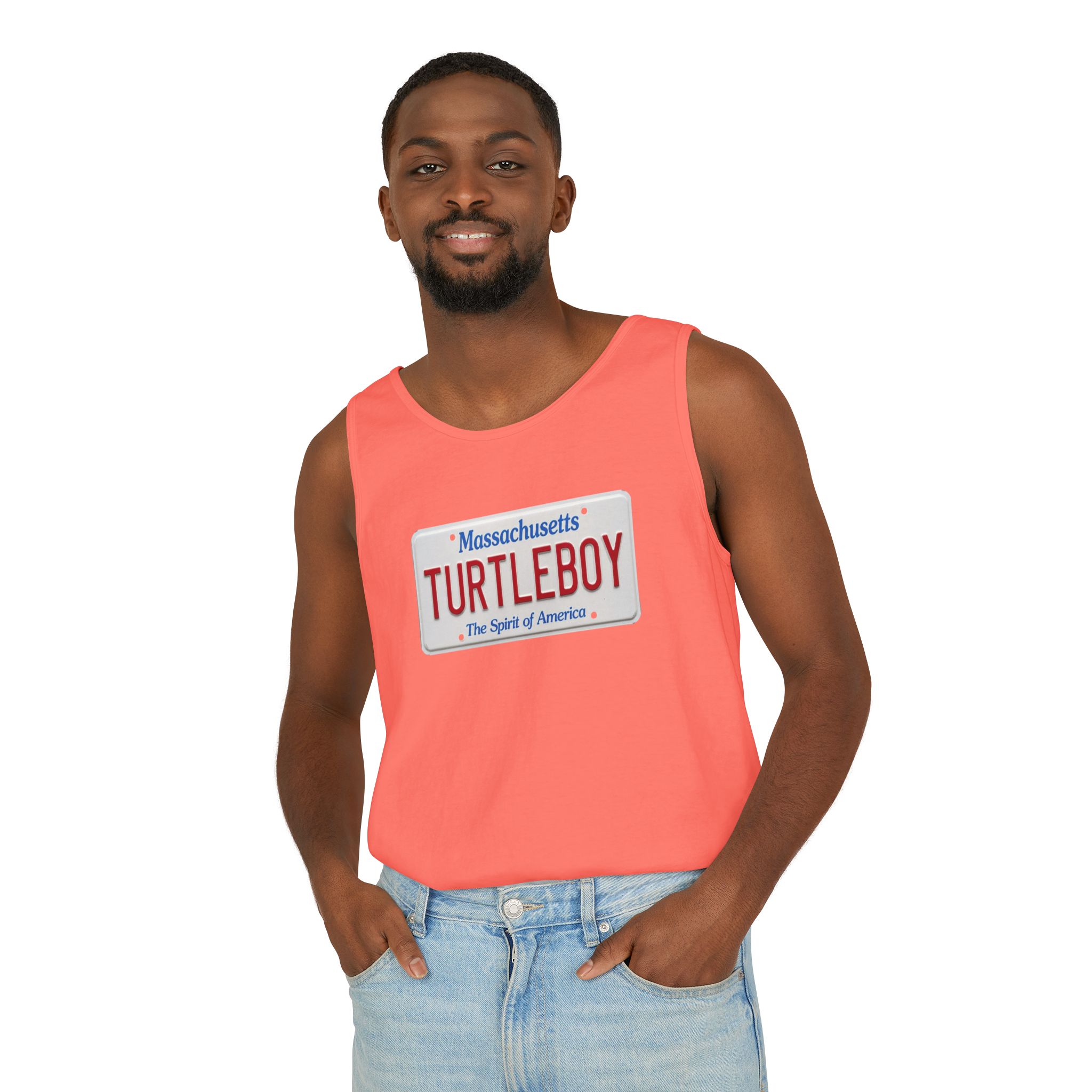Turtleboy License Plate - Unisex Jersey Tank - Image 15