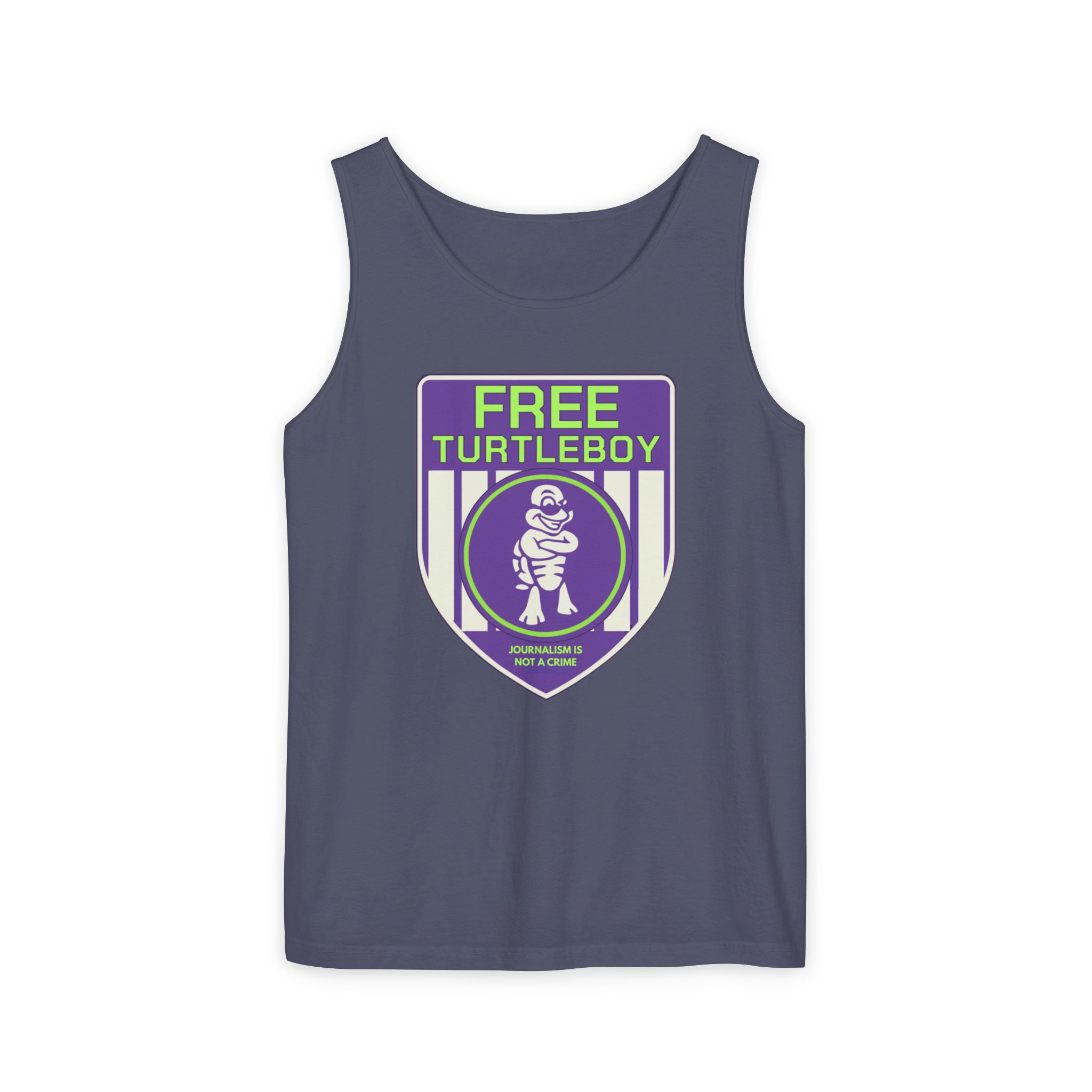 Free Turtleboy Sheild - Unisex Jersey Tank - Image 21