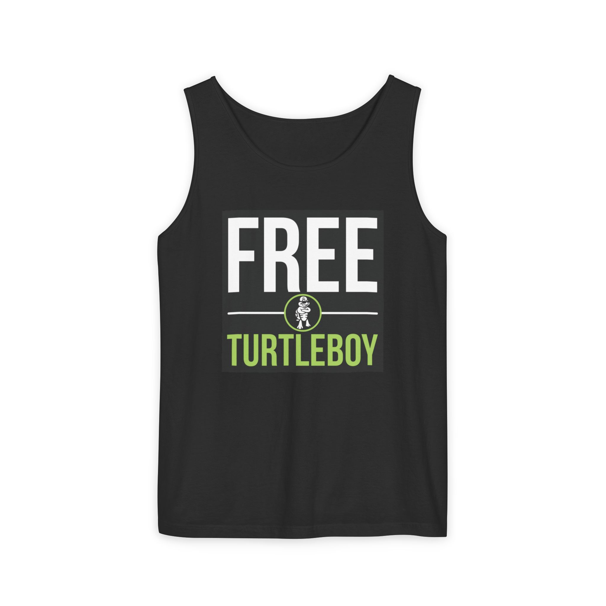 Free Turtleboy Text - Unisex Jersey Tank - Image 61