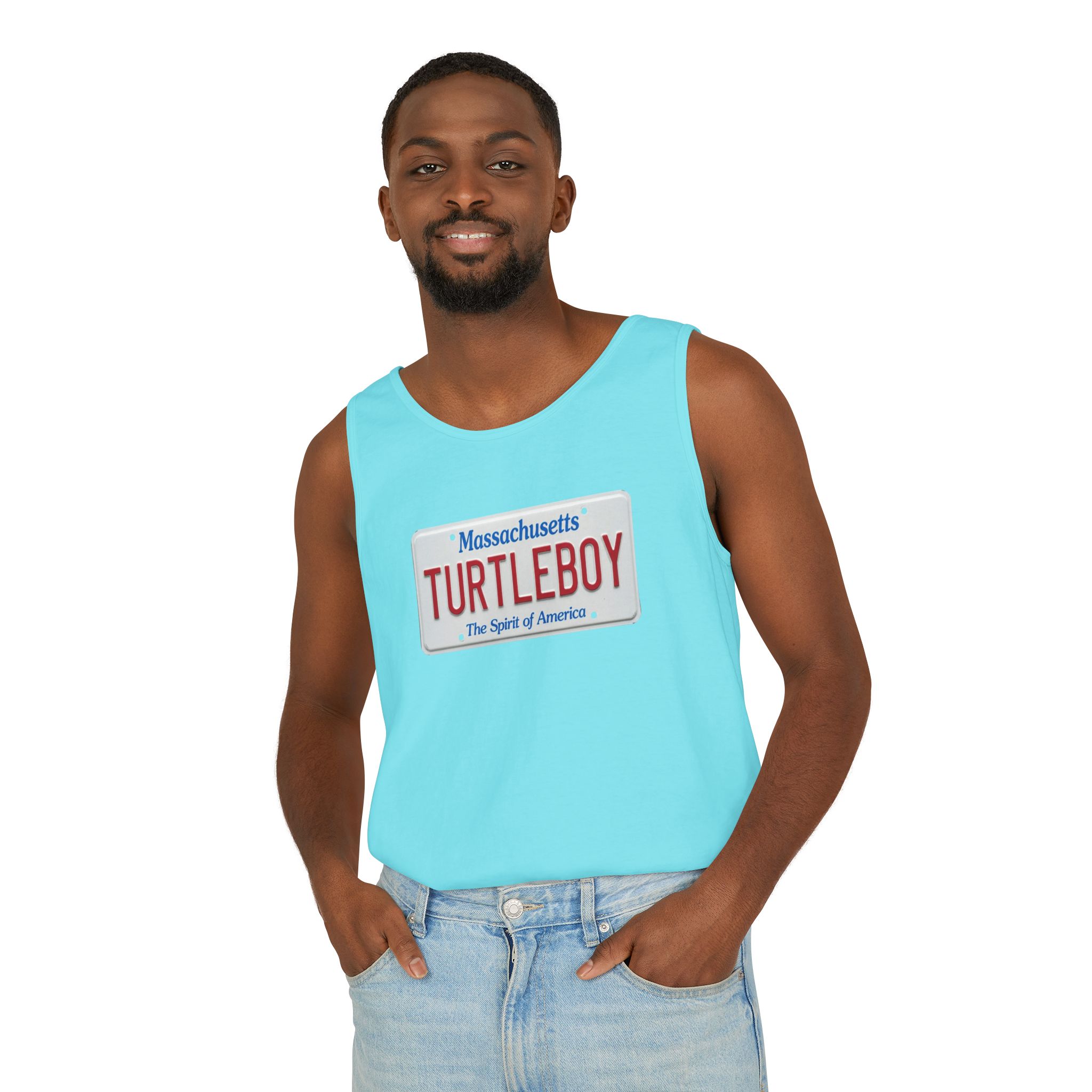 Turtleboy License Plate - Unisex Jersey Tank - Image 40