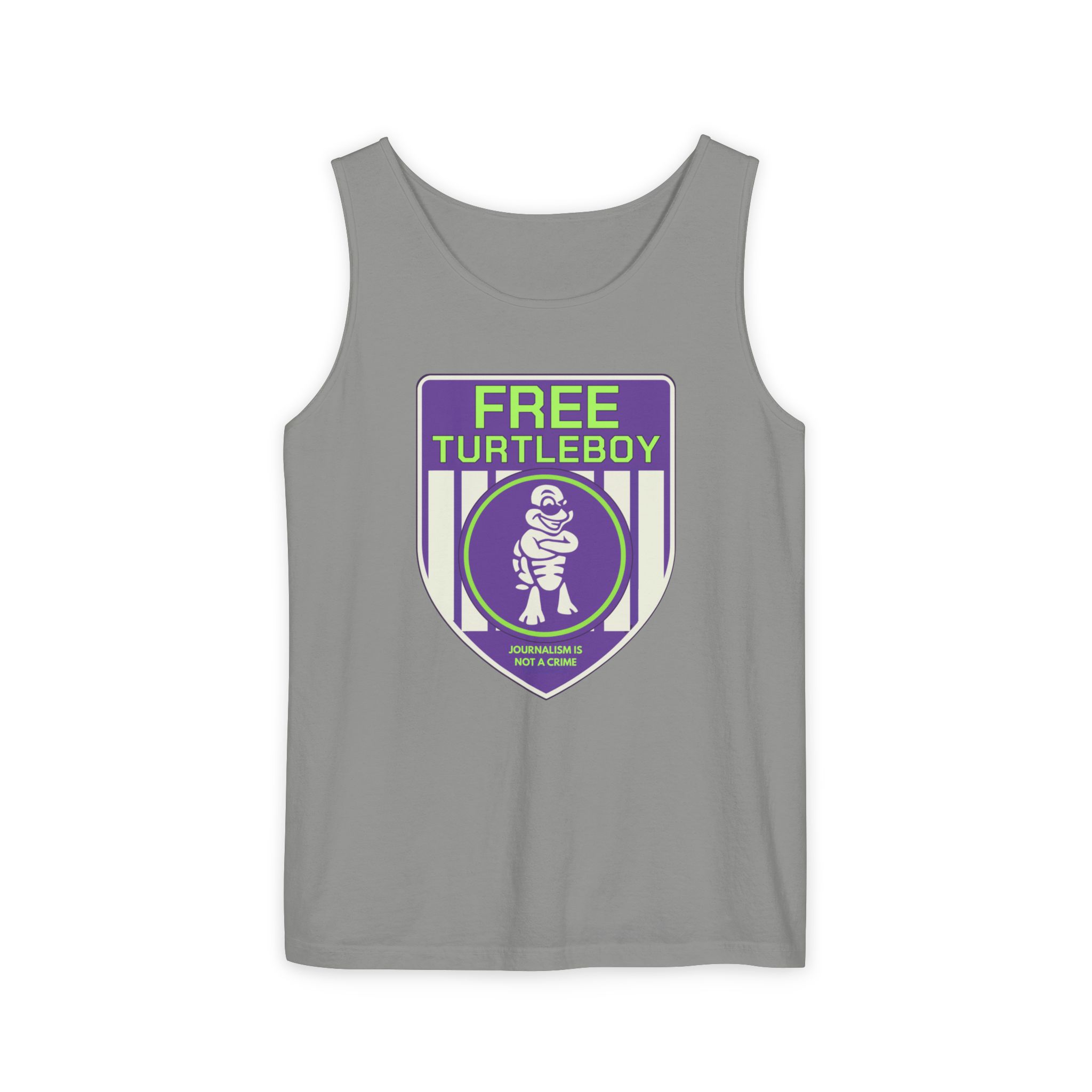 Free Turtleboy Sheild - Unisex Jersey Tank - Image 56