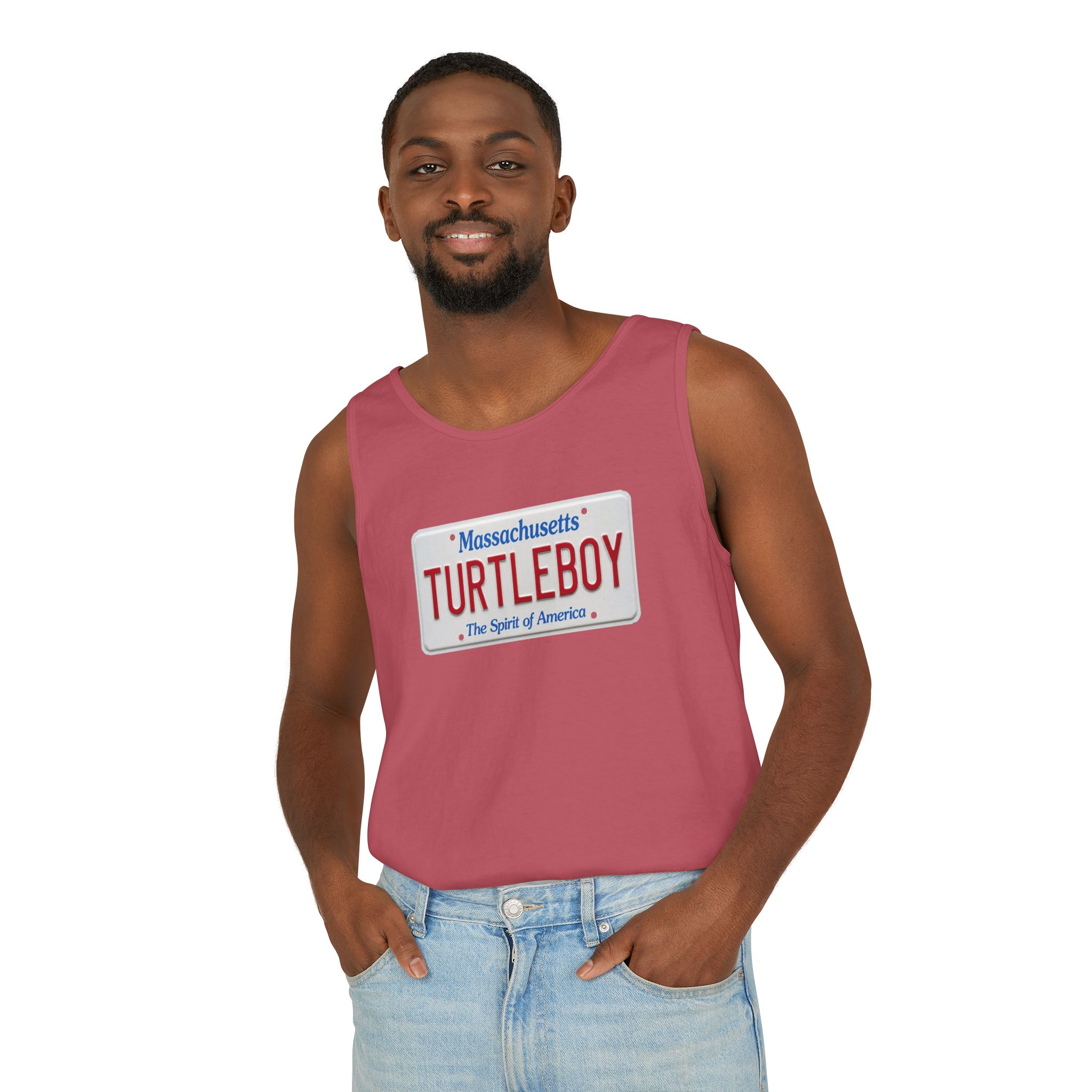 Turtleboy License Plate - Unisex Jersey Tank - Image 75