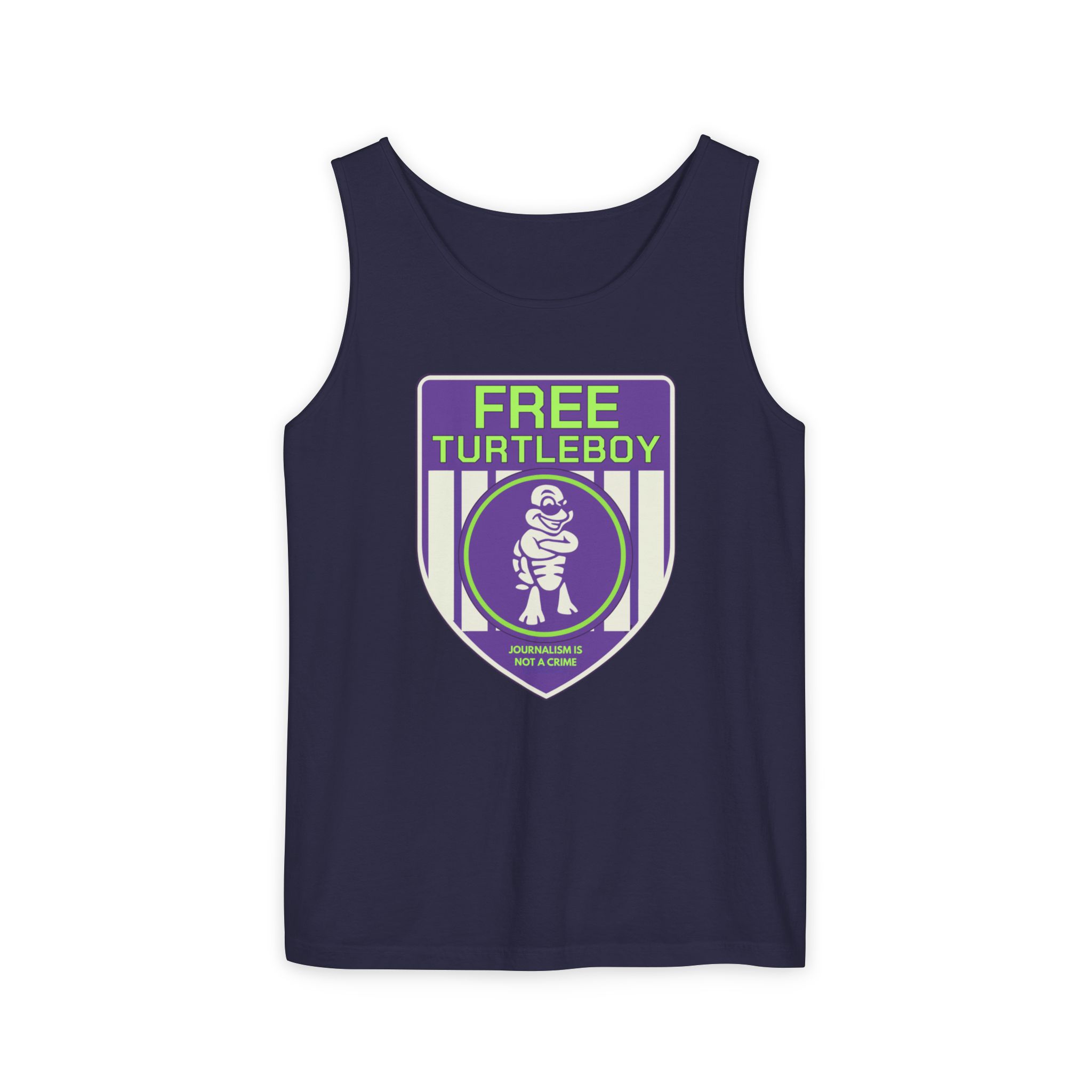 Free Turtleboy Sheild - Unisex Jersey Tank - Image 61