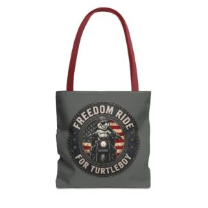 Freedom Ride for Turtleboy - Gray Tote Bag