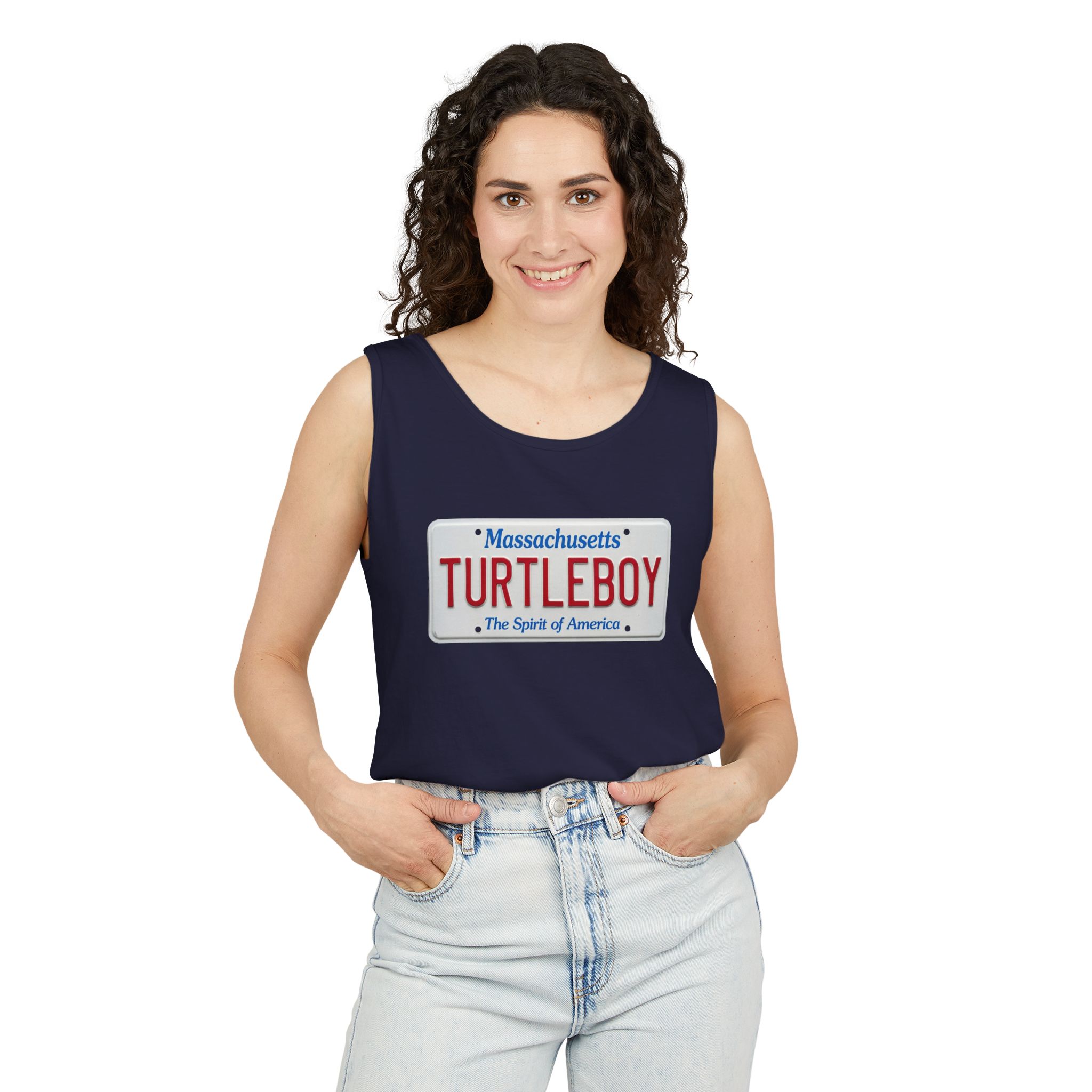 Turtleboy License Plate - Unisex Jersey Tank - Image 53