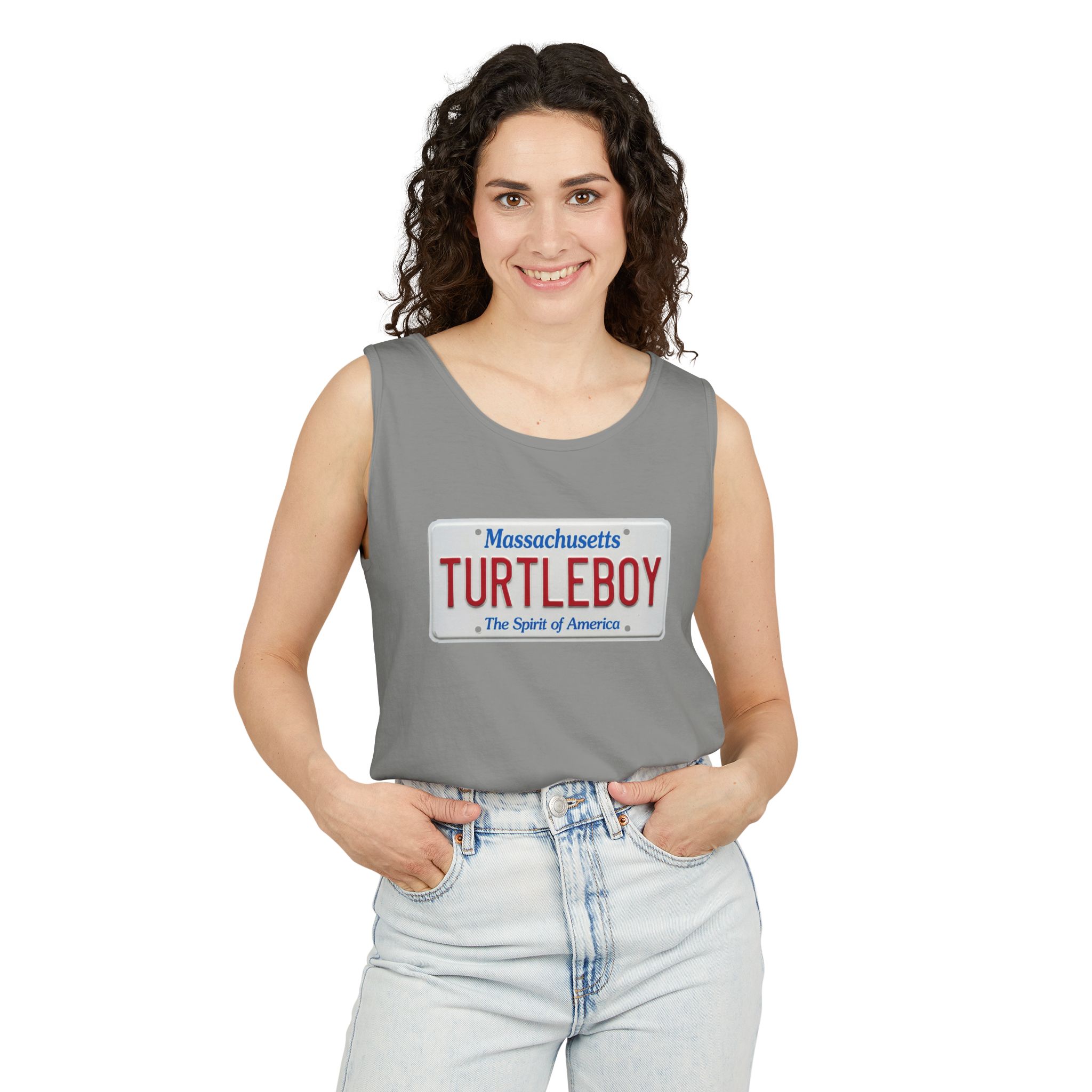 Turtleboy License Plate - Unisex Jersey Tank - Image 43