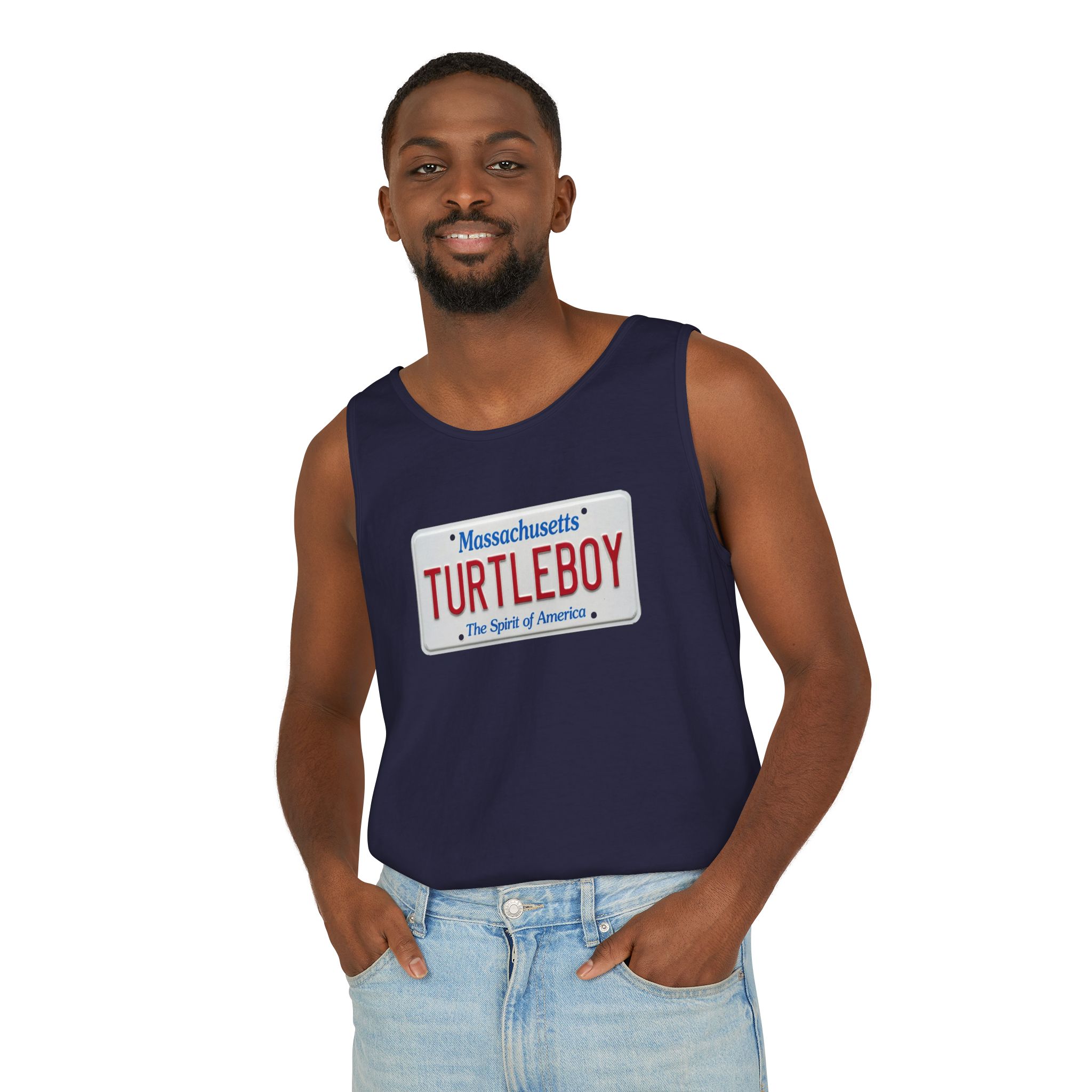 Turtleboy License Plate - Unisex Jersey Tank - Image 55