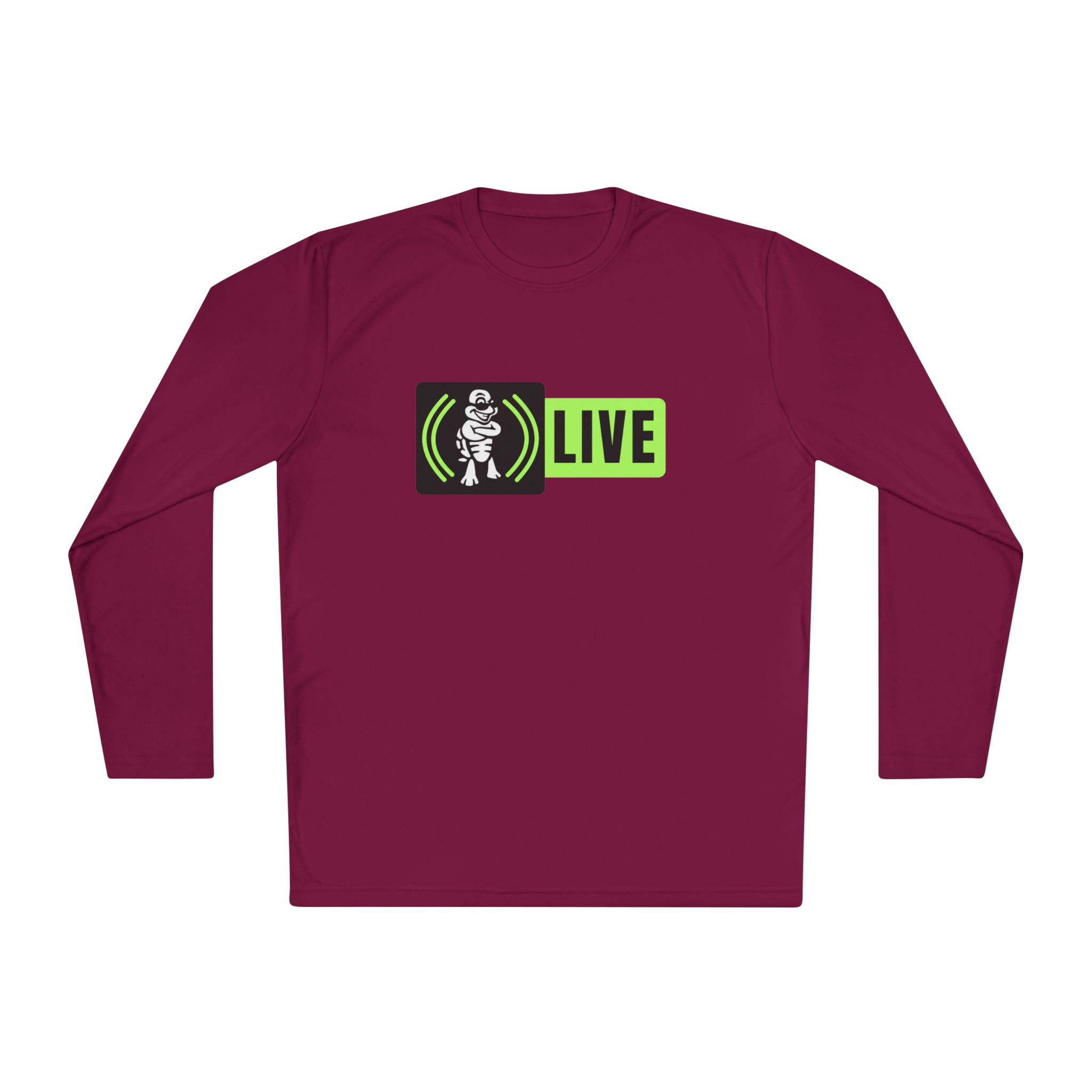Turtleboy Live V26 Green - Unisex Lightweight Long Sleeve Sports Tee - Image 33