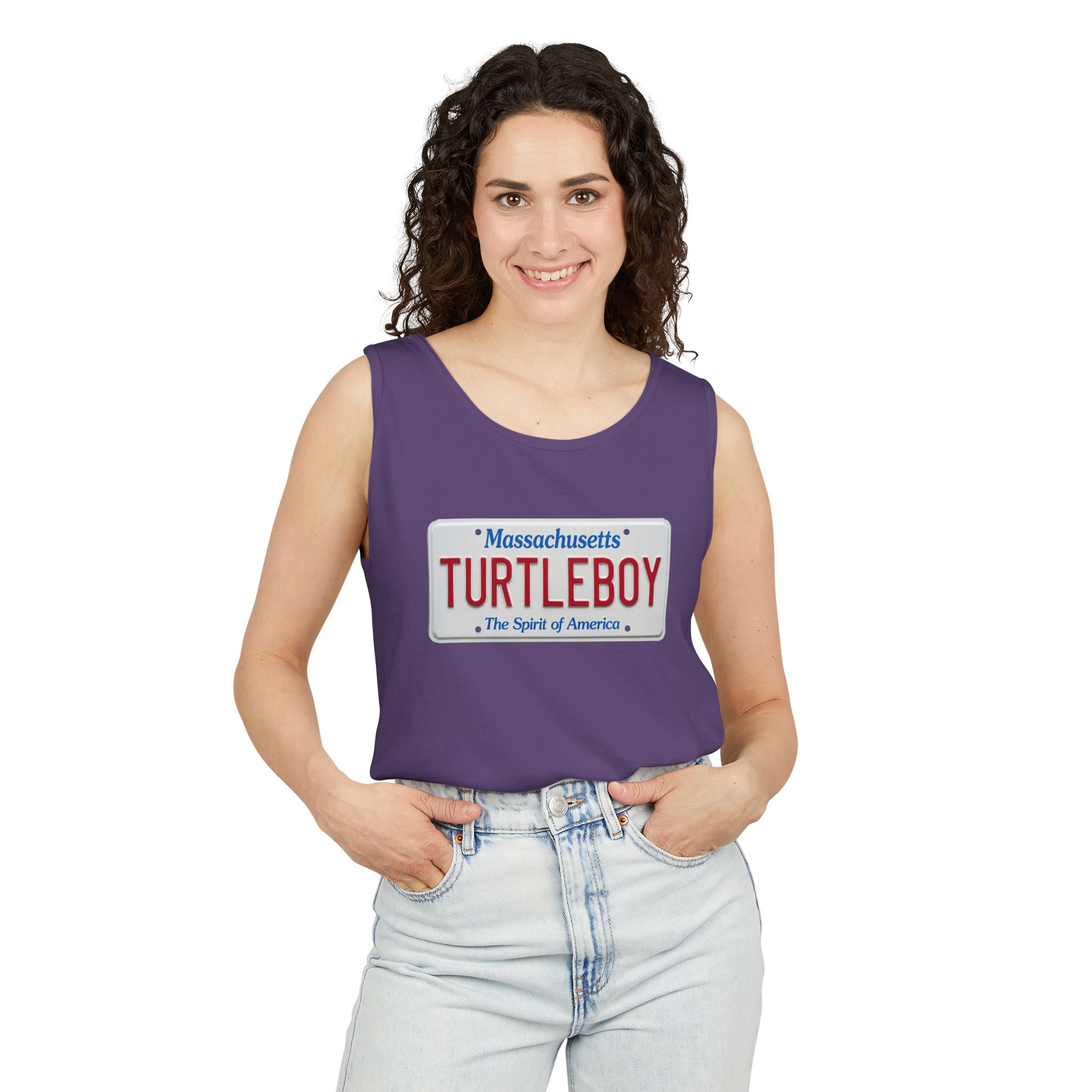Turtleboy License Plate - Unisex Jersey Tank - Image 63