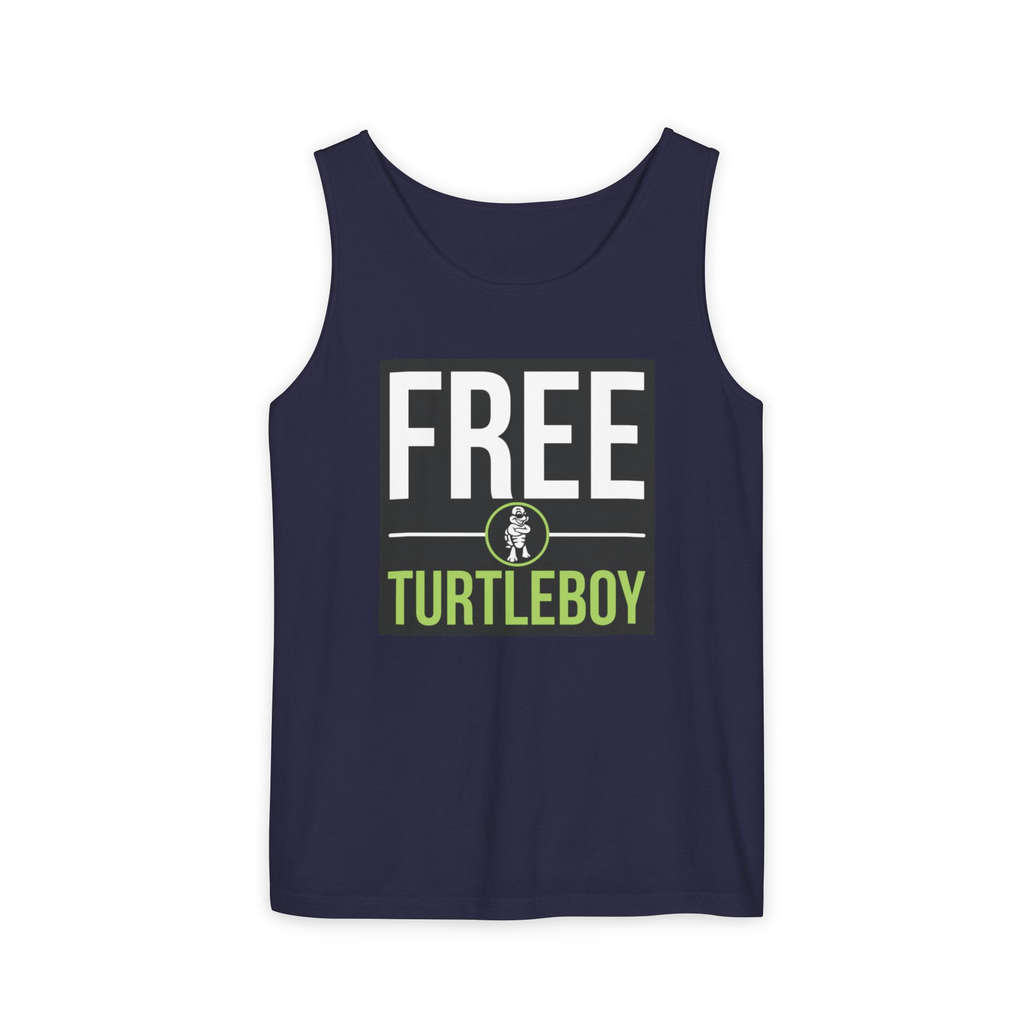 Free Turtleboy Text - Unisex Jersey Tank - Image 56