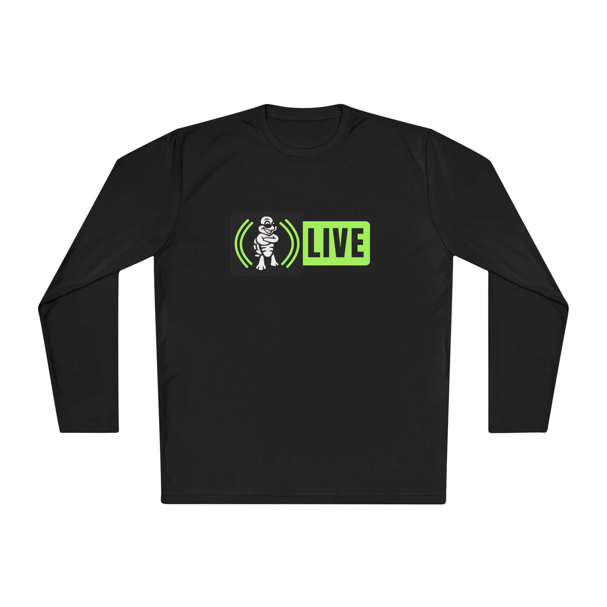 Turtleboy Live V26 Green - Unisex Lightweight Long Sleeve Sports Tee - Image 13