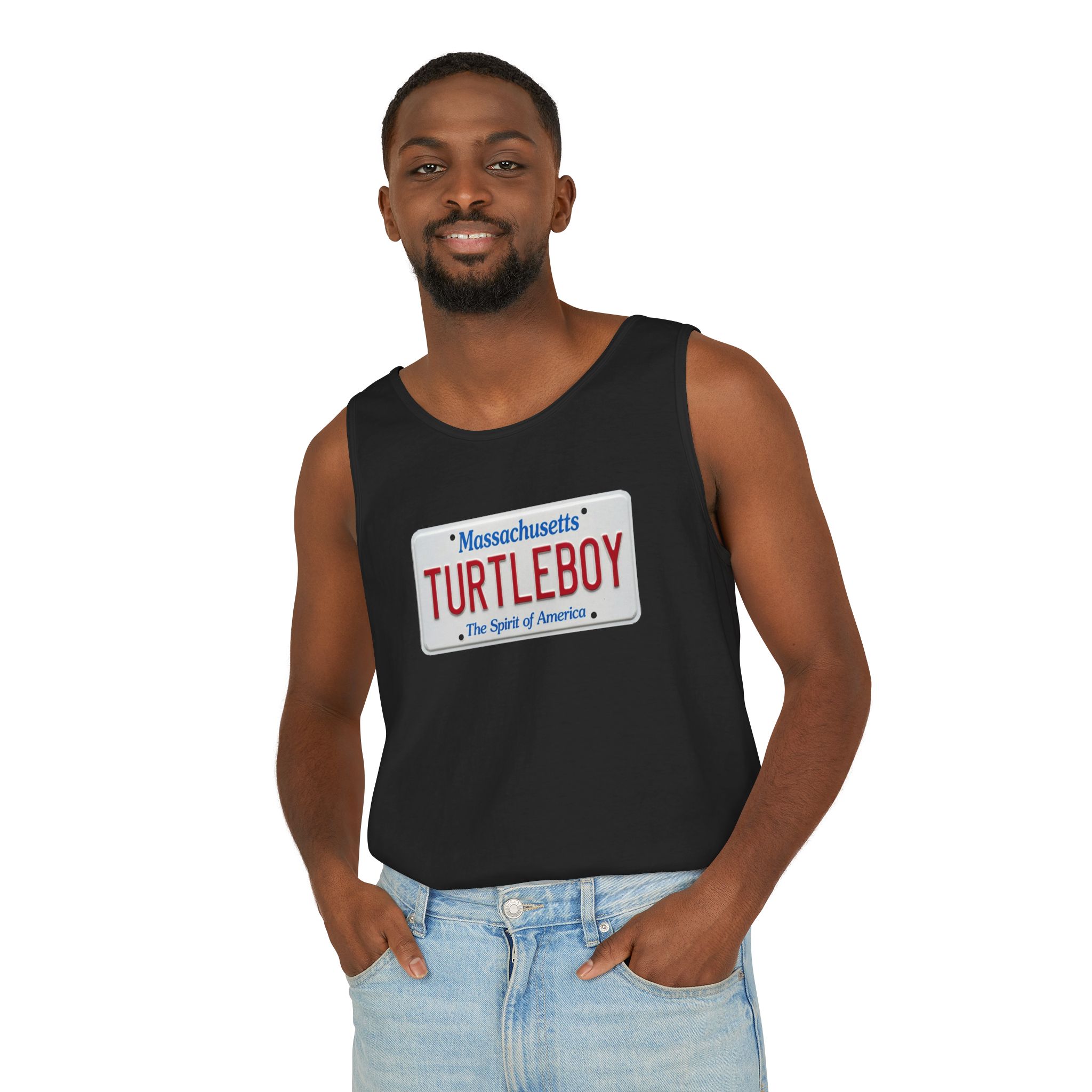 Turtleboy License Plate - Unisex Jersey Tank - Image 60