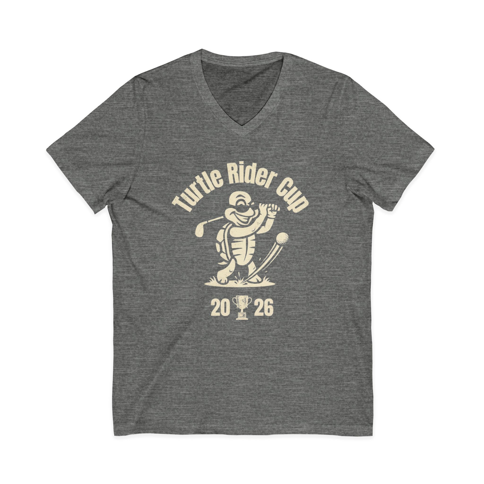 Turtle Rider Cup 2026 - Unisex Jersey V-Neck Tee - Image 3