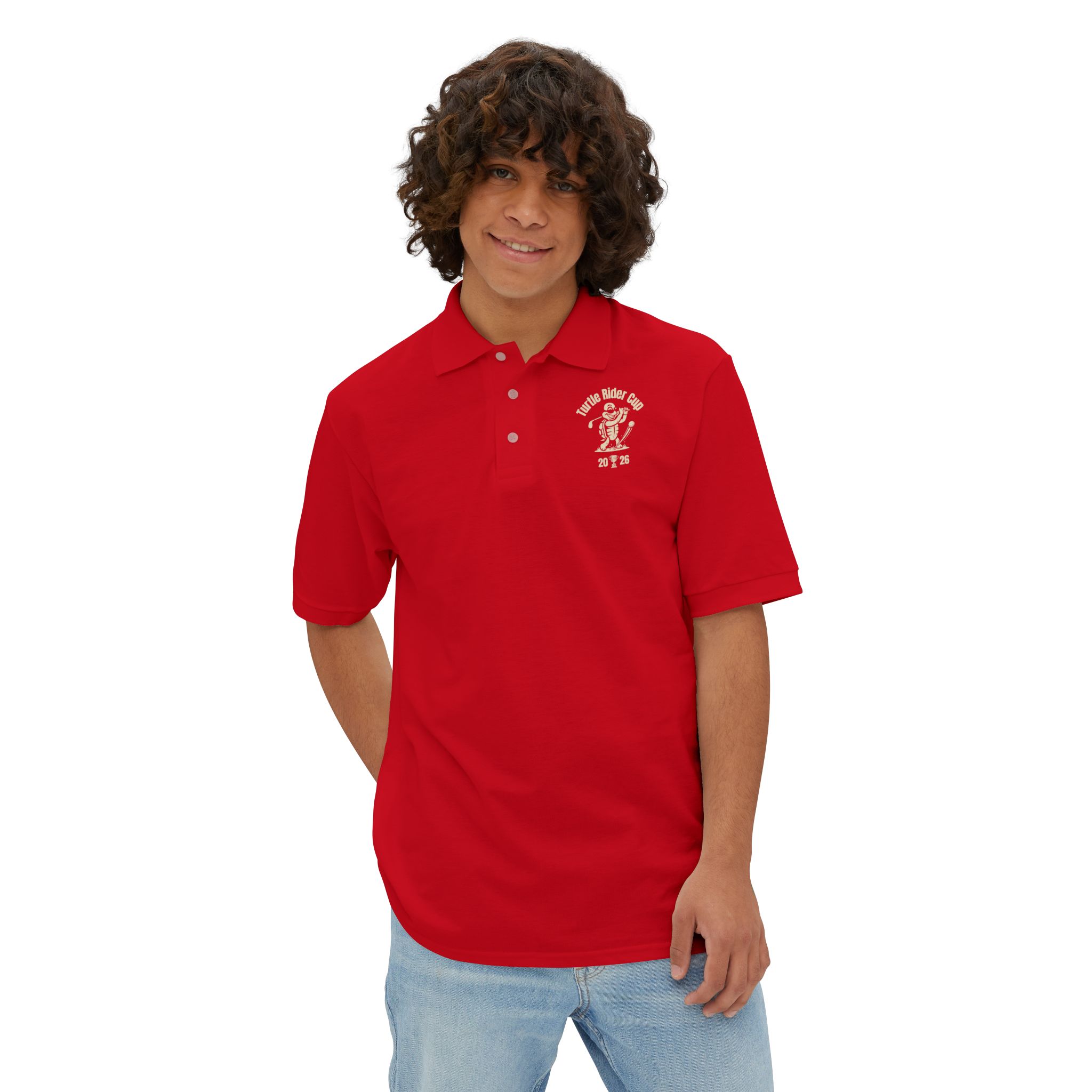 Turtle Rider Cup 2026 - Men's Piqué Polo - Image 15