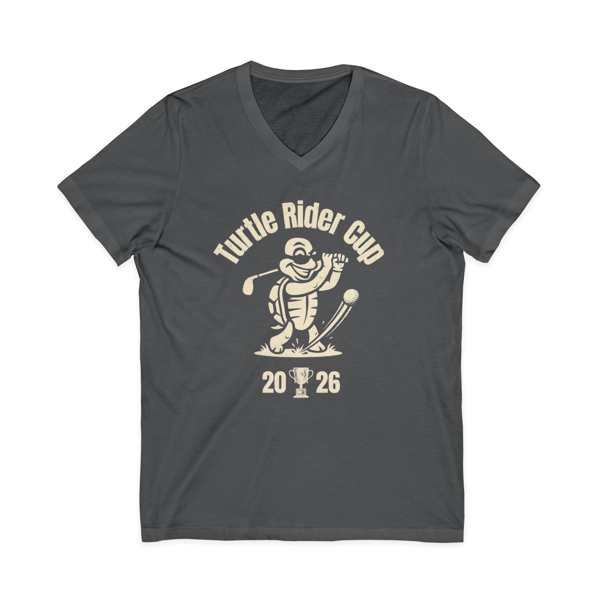 Turtle Rider Cup 2026 - Unisex Jersey V-Neck Tee - Image 9