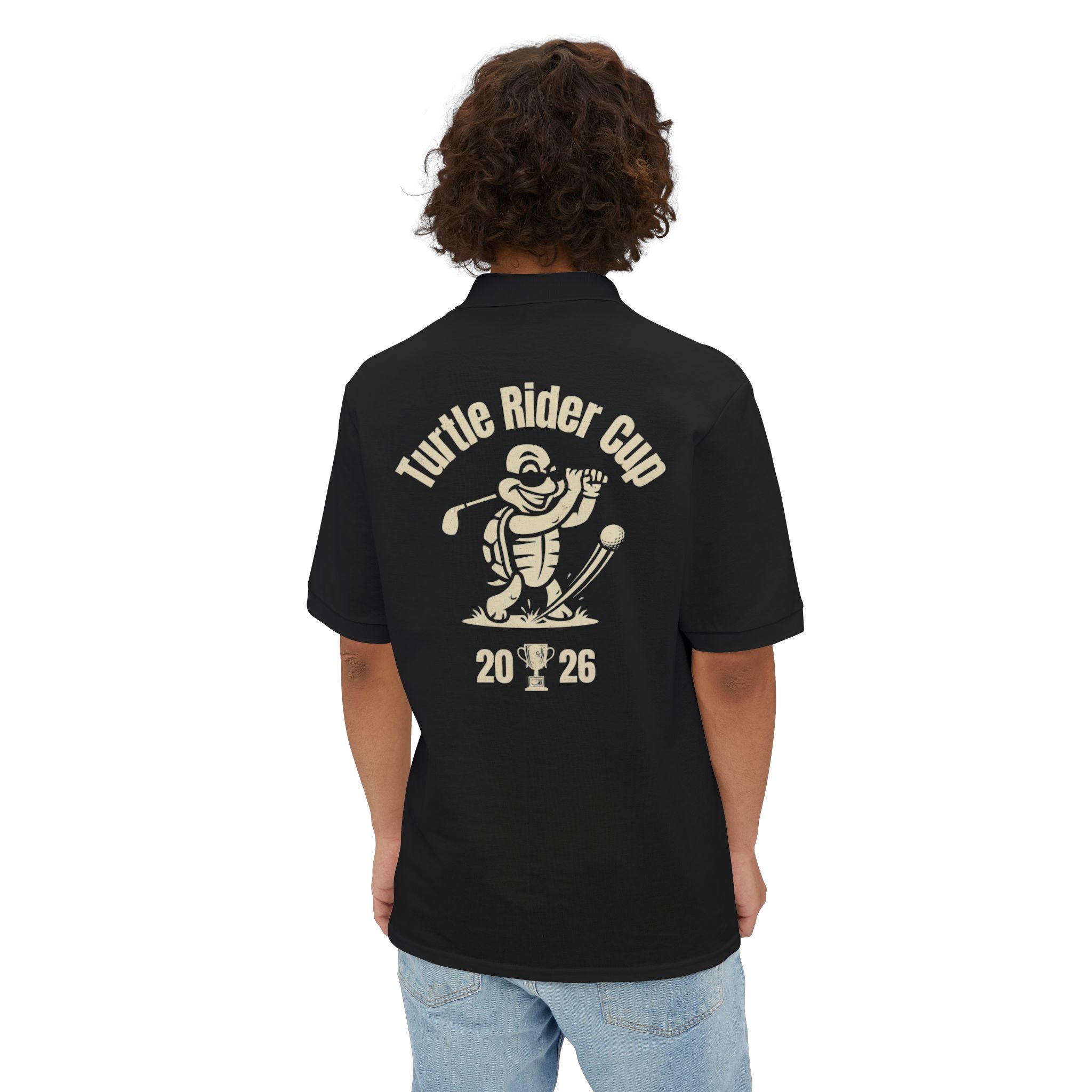 Turtle Rider Cup 2026 - Men's Piqué Polo - Image 8