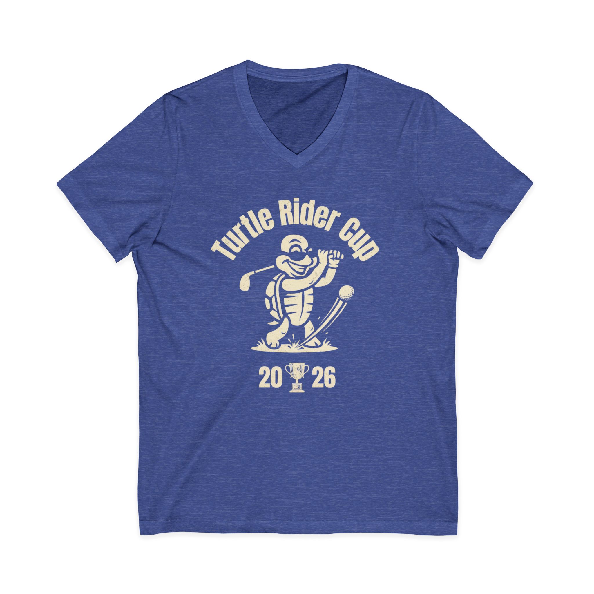 Turtle Rider Cup 2026 - Unisex Jersey V-Neck Tee - Image 7
