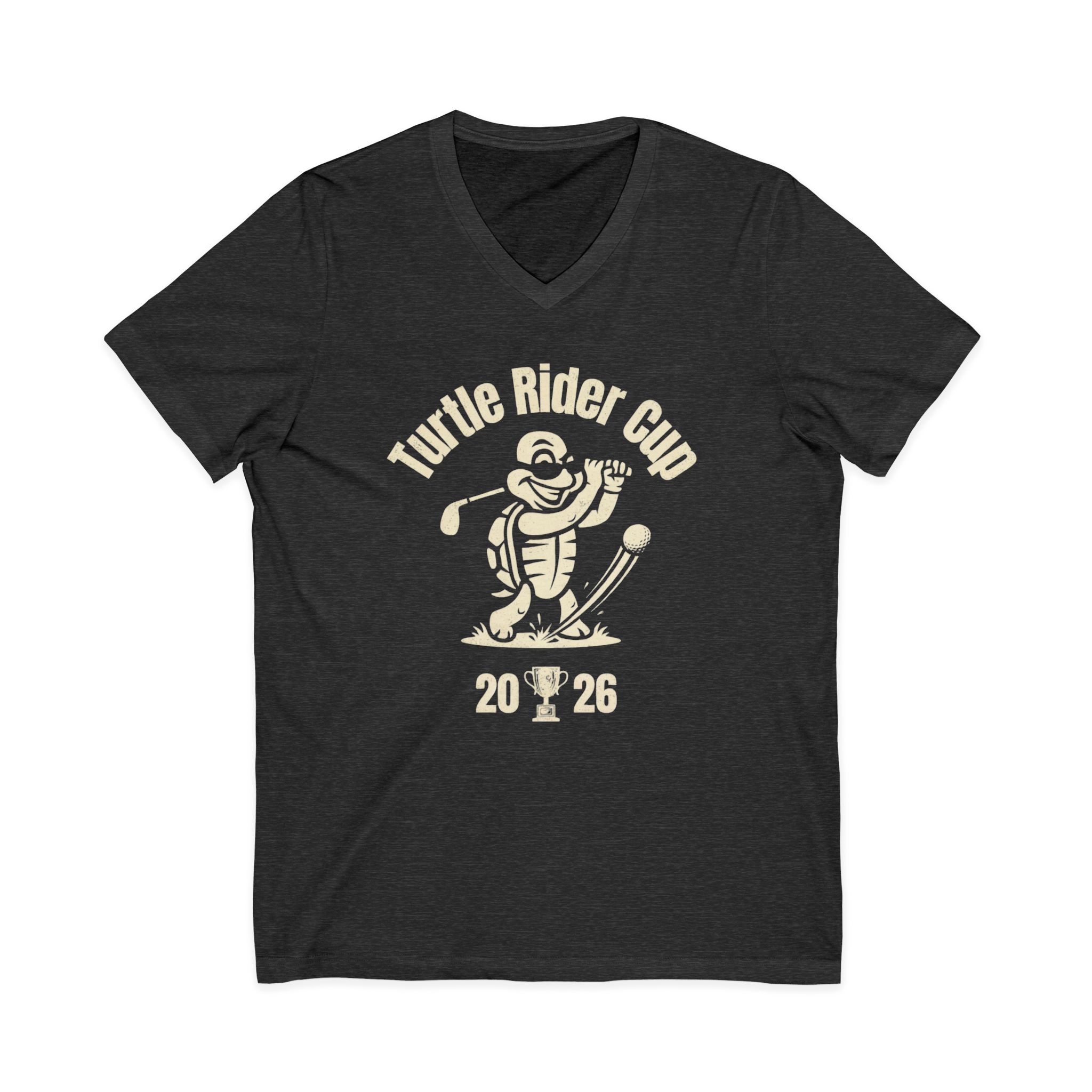 Turtle Rider Cup 2026 - Unisex Jersey V-Neck Tee - Image 11