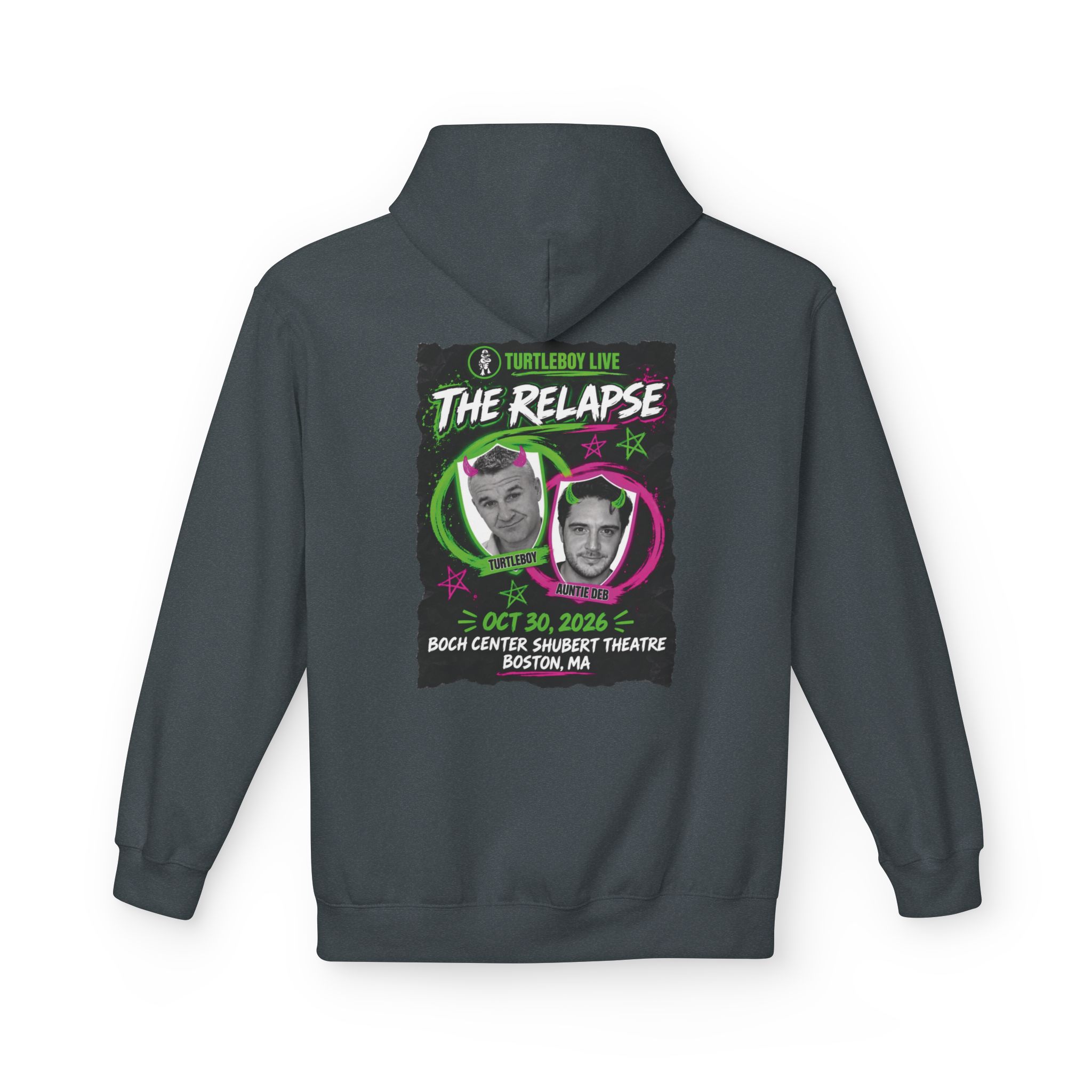Turtleboy: The Relapse - Back Main Design - Unisex Midweight Softstyle Fleece Hoodie - Image 22